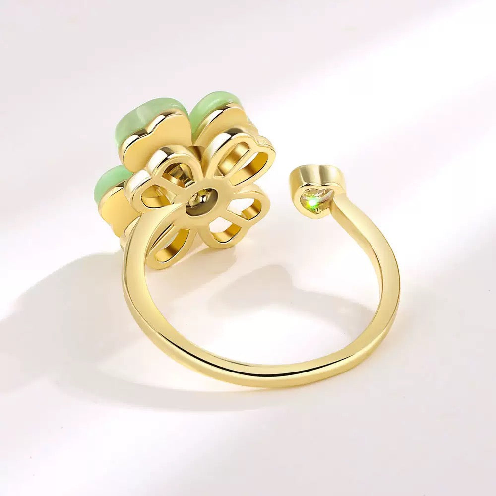4 Leaf Clover Fidget Ring