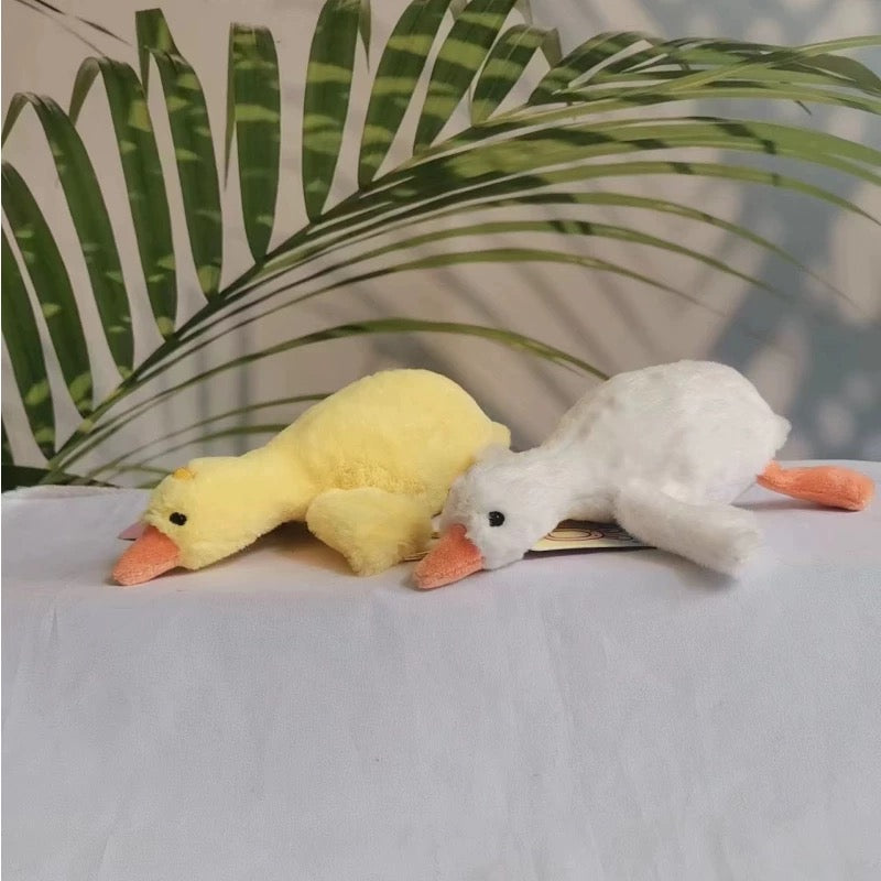 Soft Tummy Goose White Yellow Plush Keyring