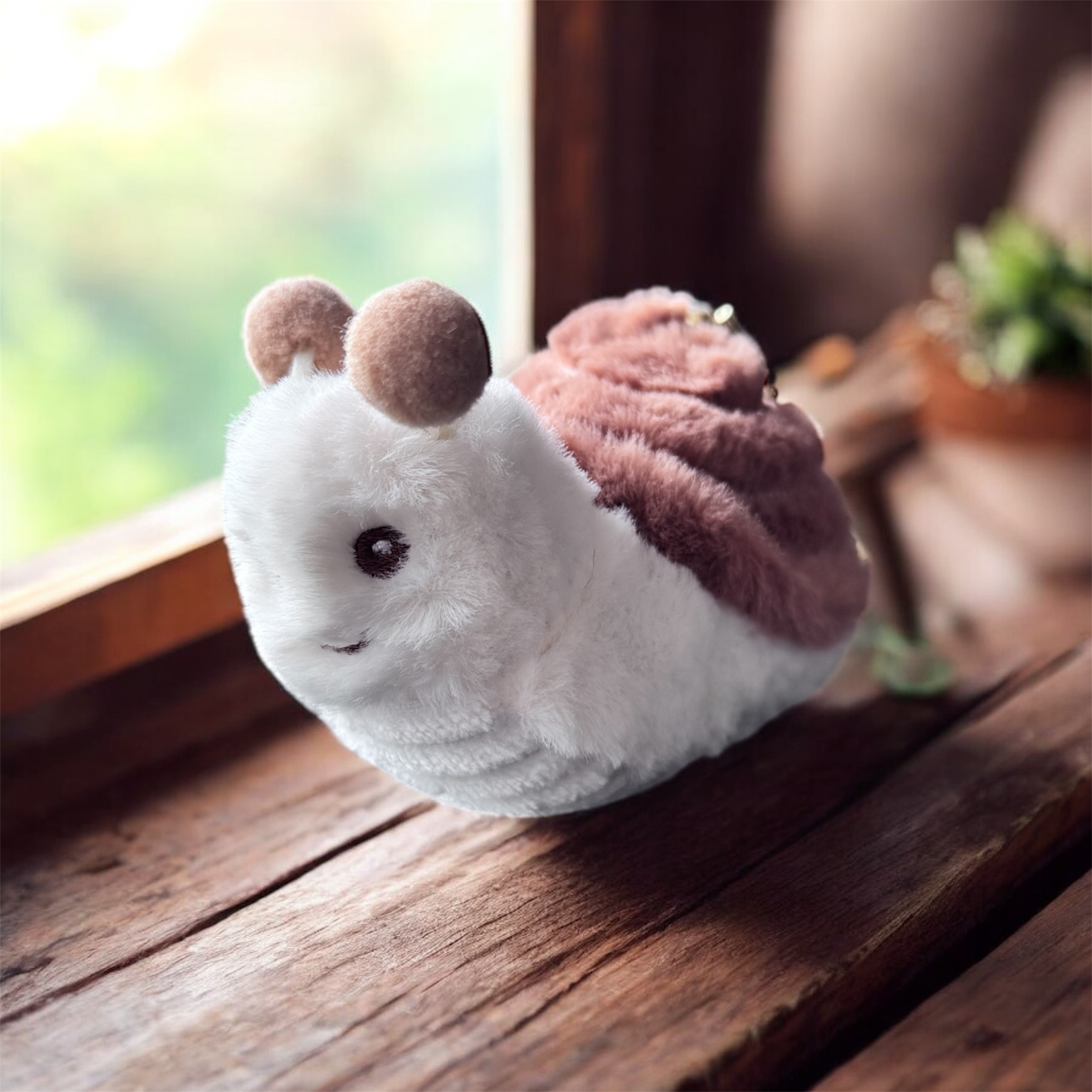 Snail Plushie Keyring