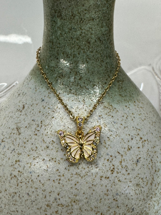 18K Gold Plated Stainless Steel Butterfly