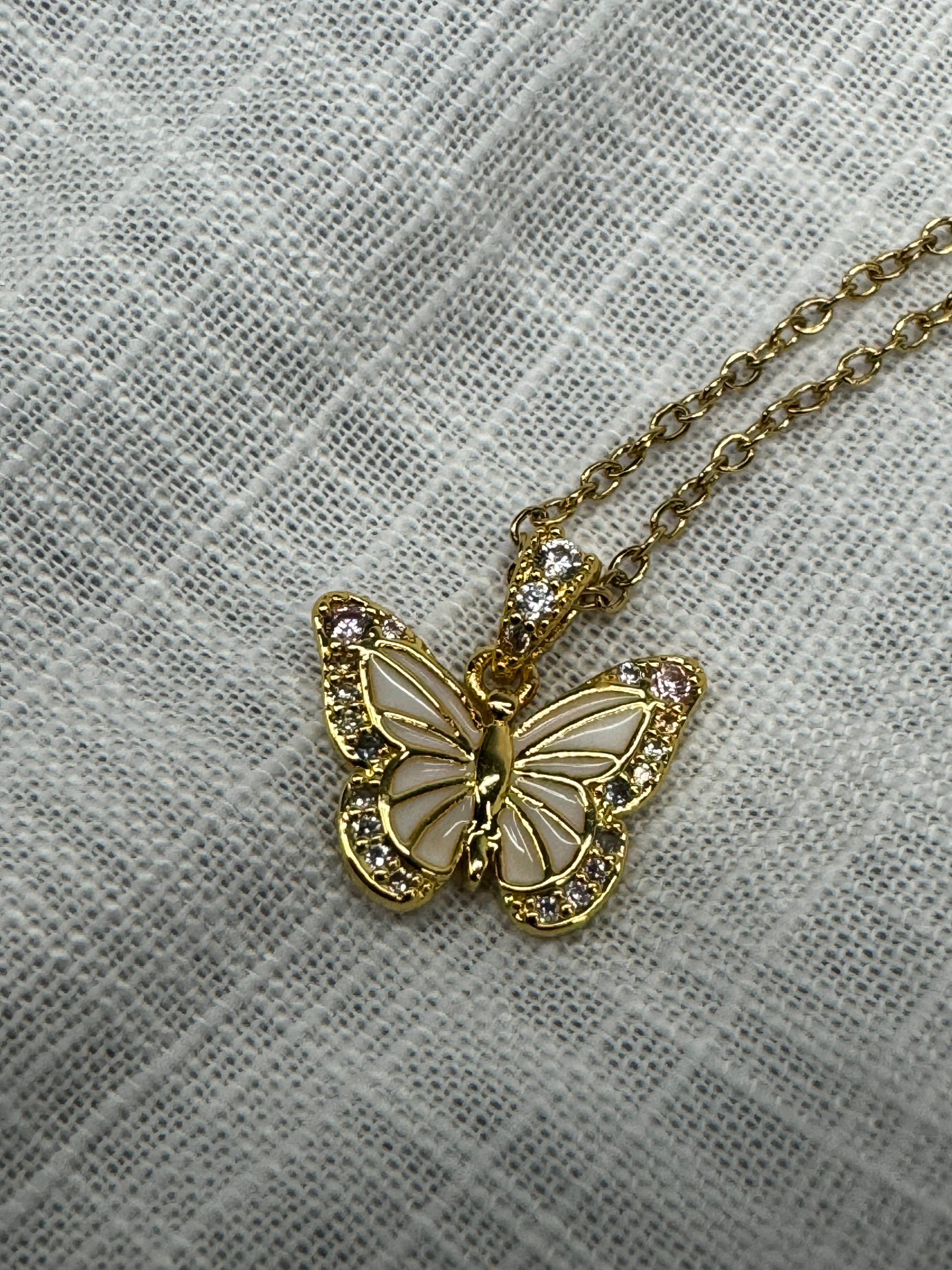 18K Gold Plated Stainless Steel Butterfly