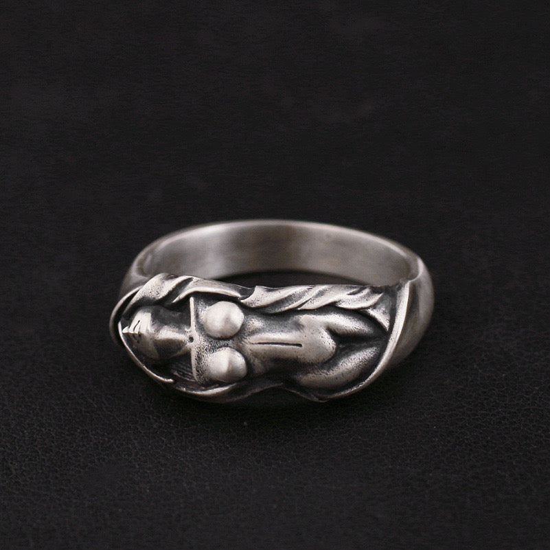 Goddess Power Graffiti Art S925 Silver Ring