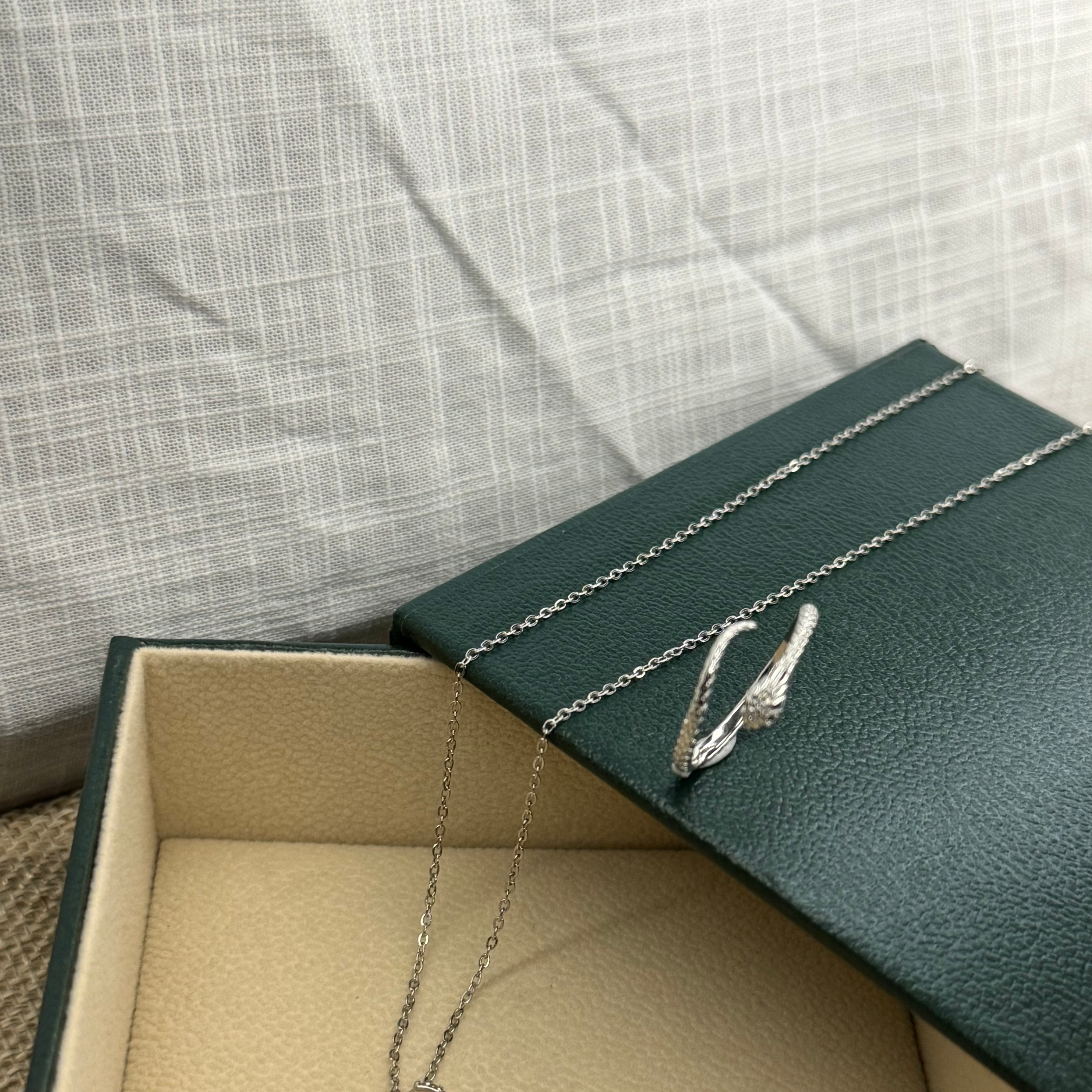 silver plated snake ring