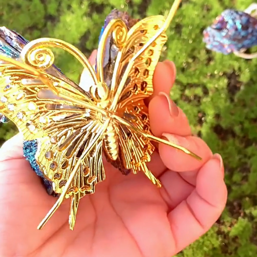 Symphony Blue Butterfly Gemstone