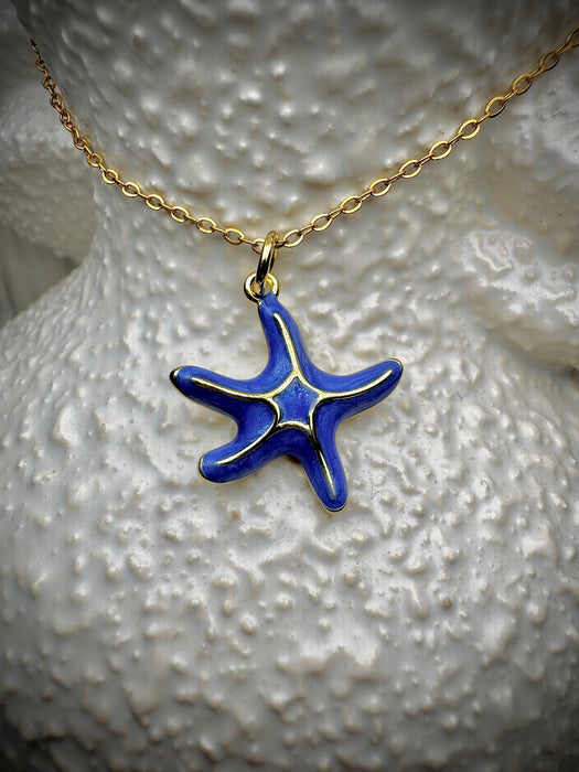 Blue Starfish Pendant