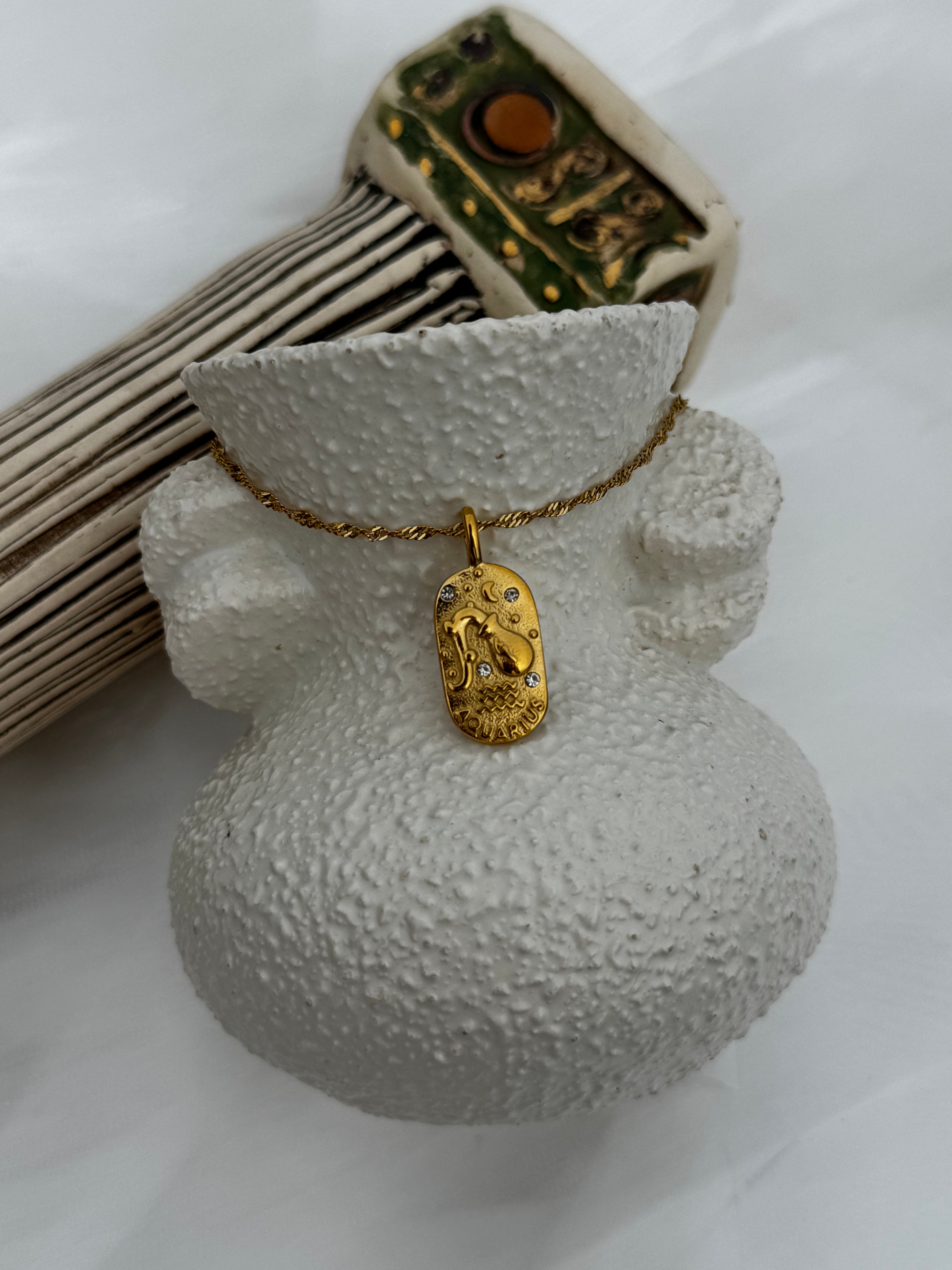 Zodiac Oval Necklaces