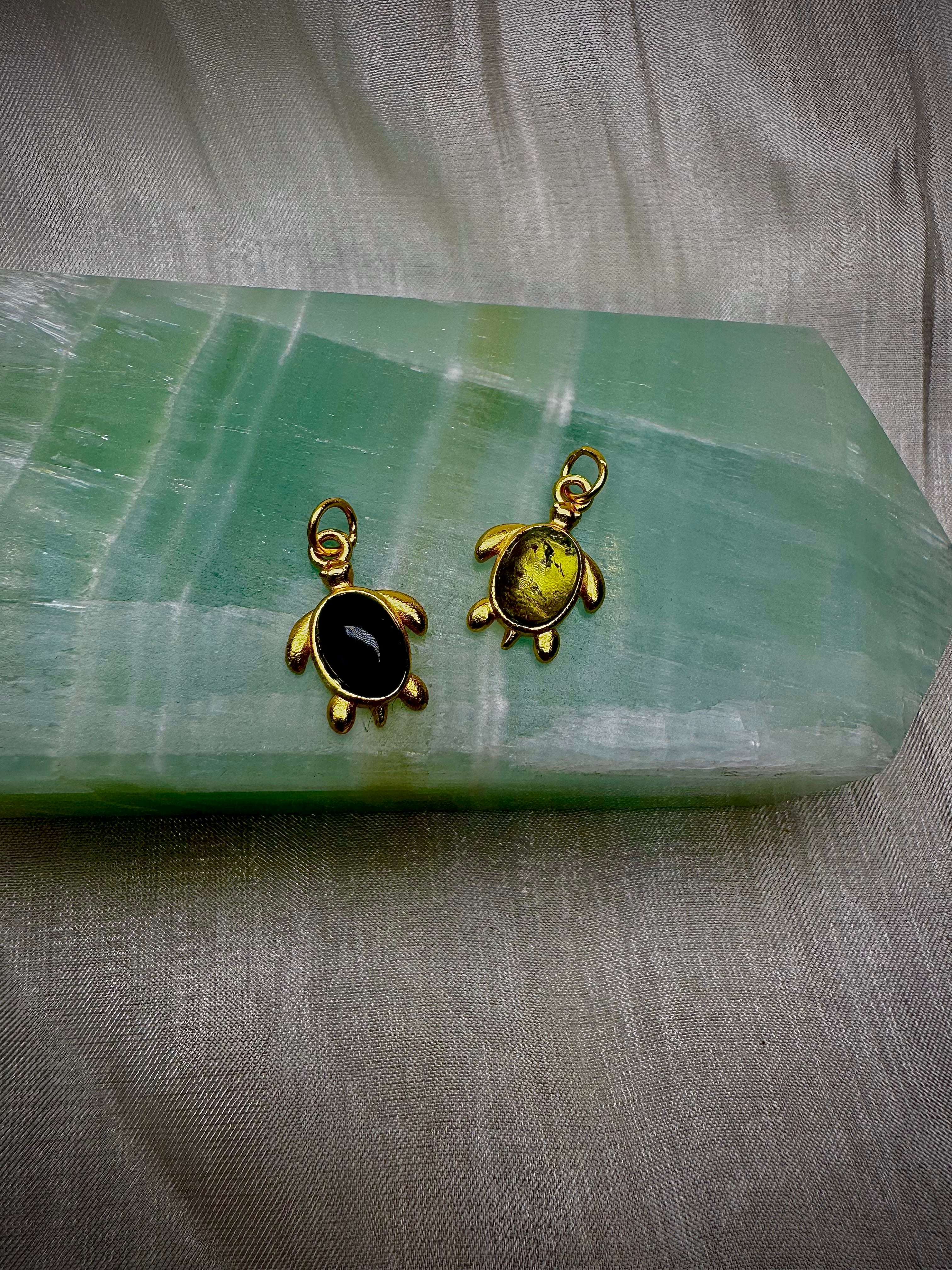 MINI Tourmaline Turtle S925