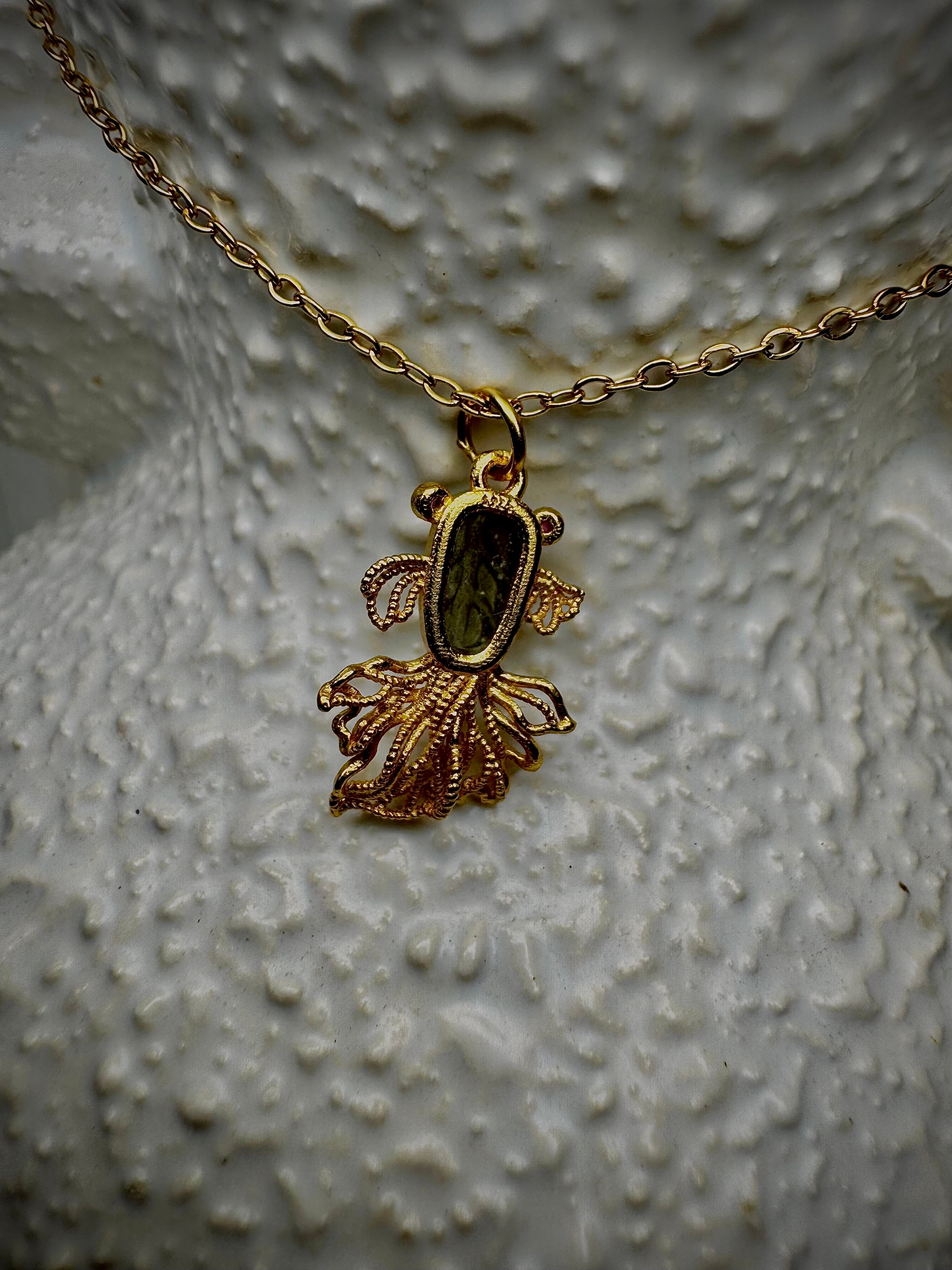 MINI Tourmaline Goldfish S925