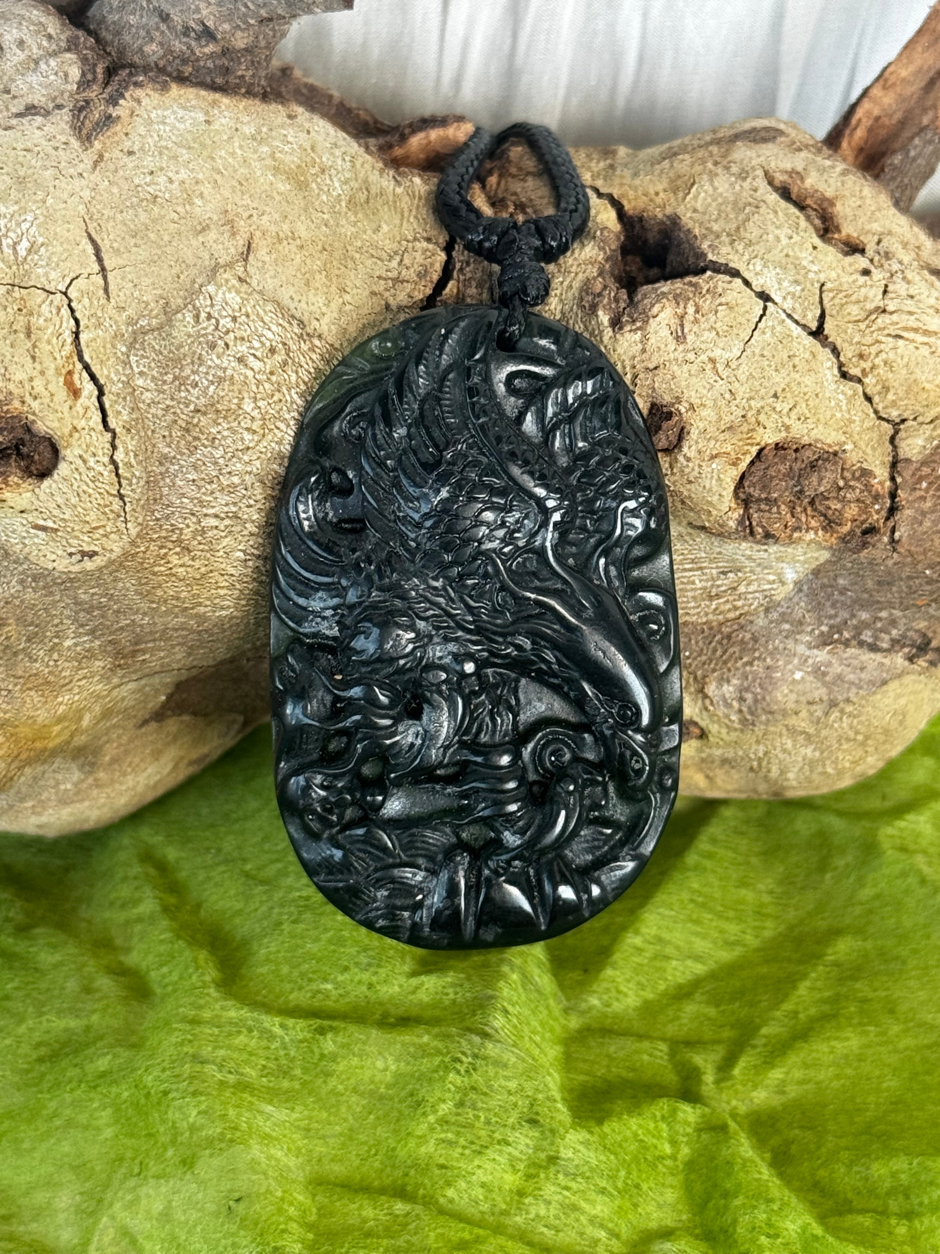 Serpentine Phoenix Pendant