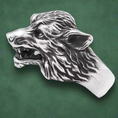 Load image into Gallery viewer, 3D Gothic Viking Wolf Head Silver Ring
