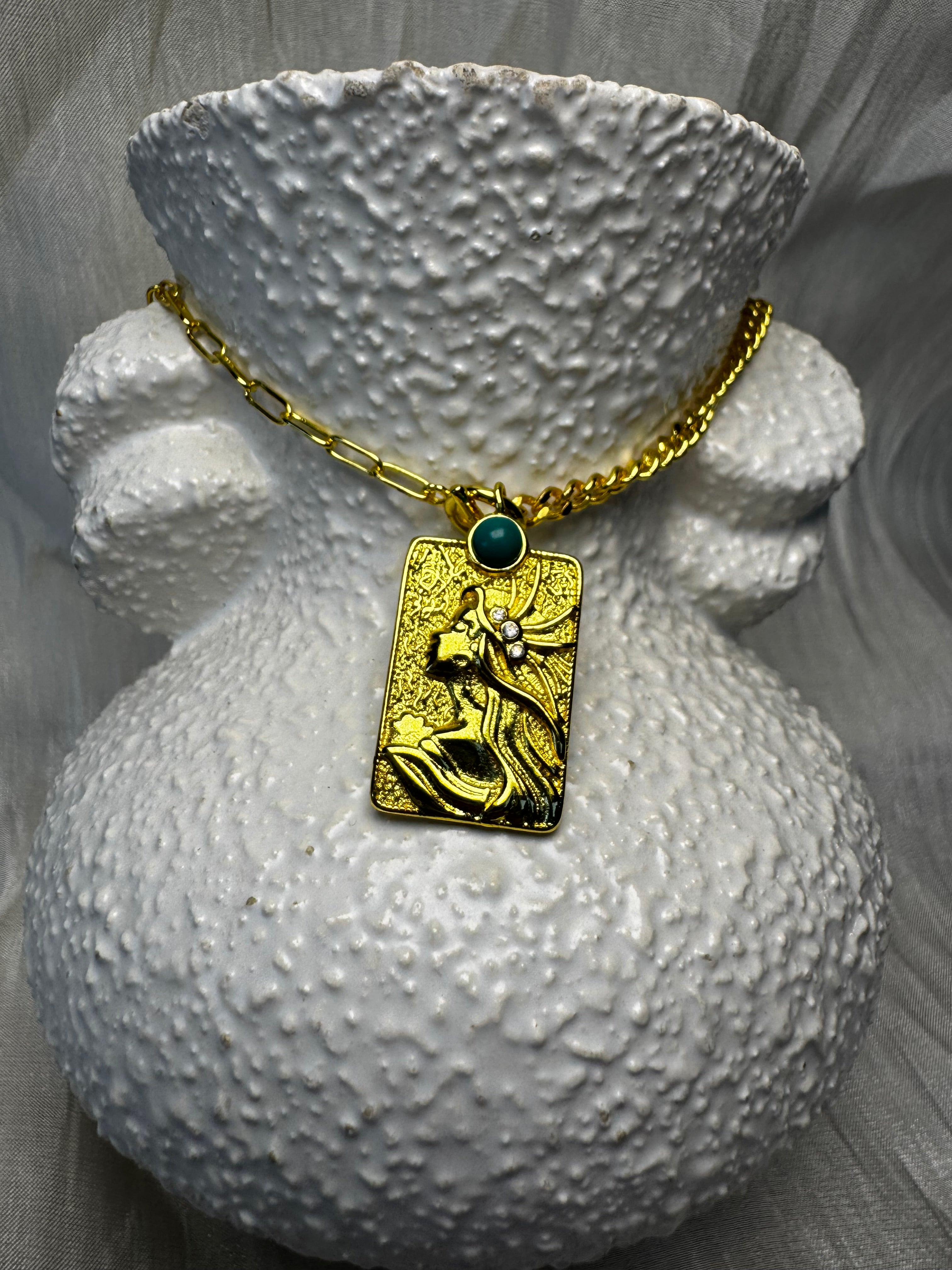 Gold Goddess Necklace