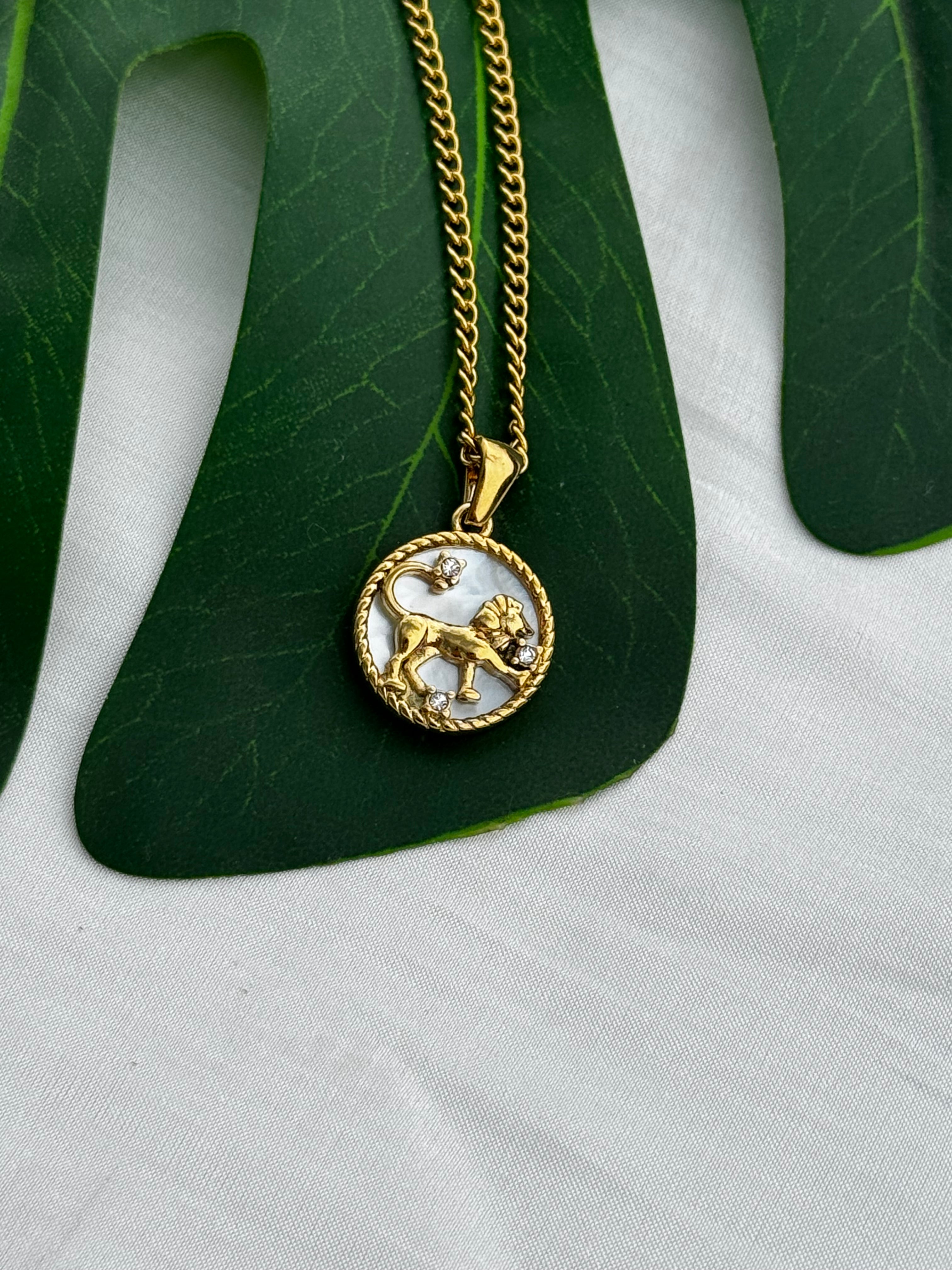 Mother Of Pearl Zodiac Necklaces
