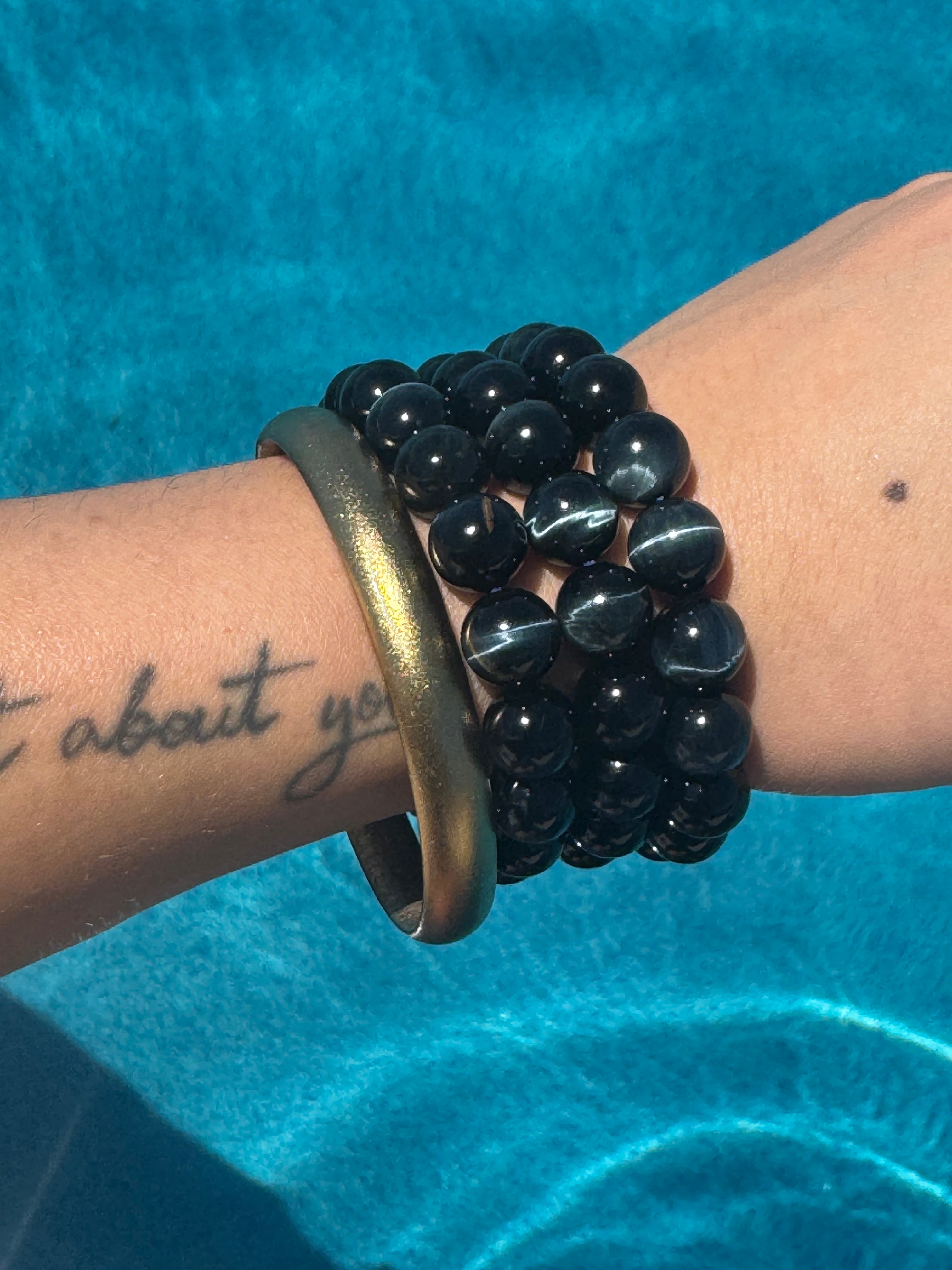 Blue Tiger Eyes Gemstone bracelet