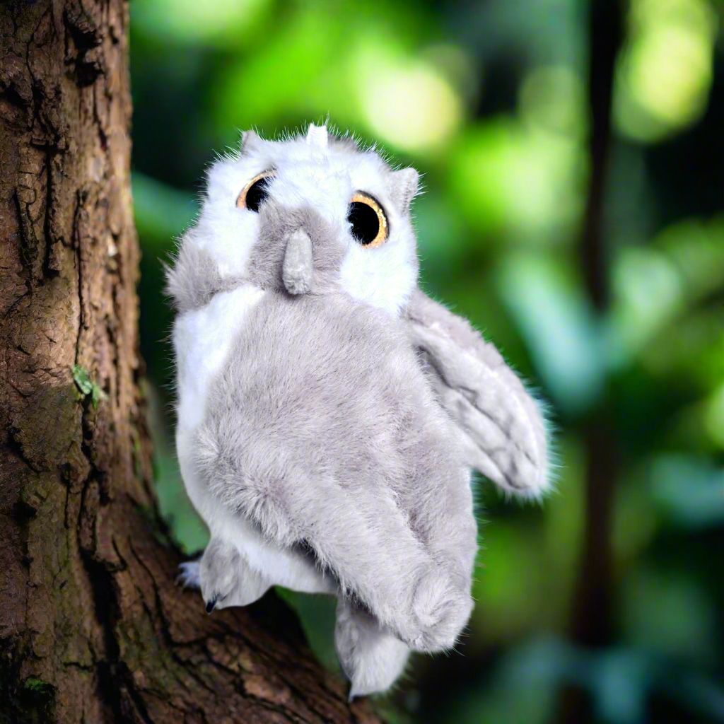 Owl 12cm Plush Keyring