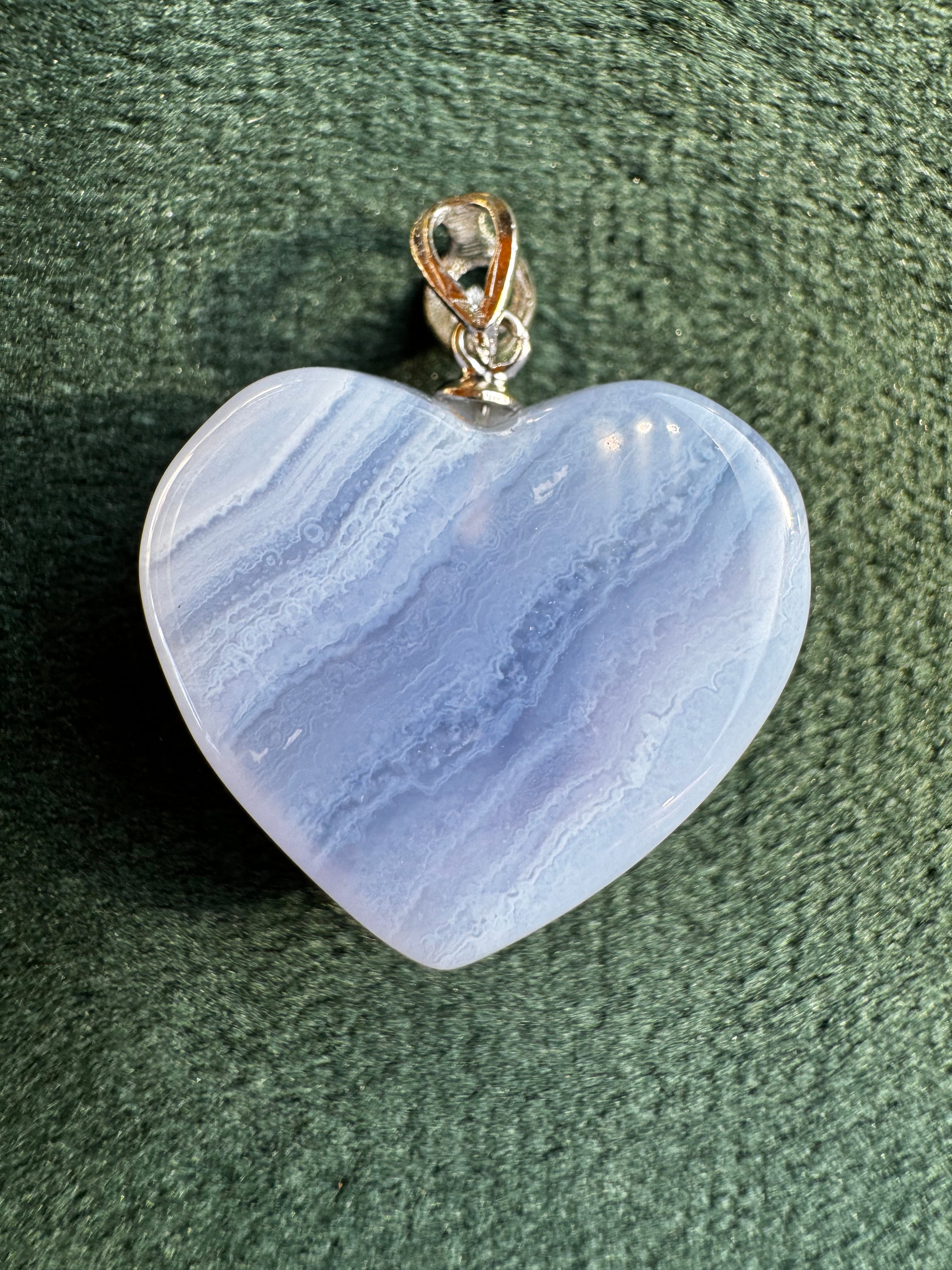 Blue Lace Agate Heart