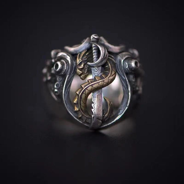 S925 Serpent Wrapped Sword