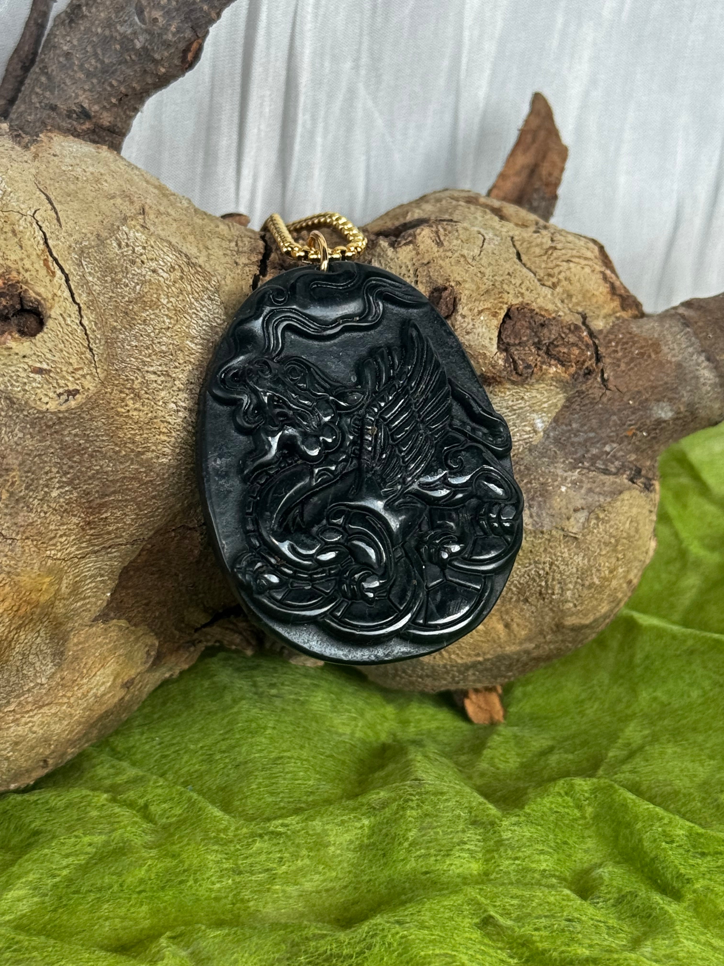 Serpentine Dragon Pendant