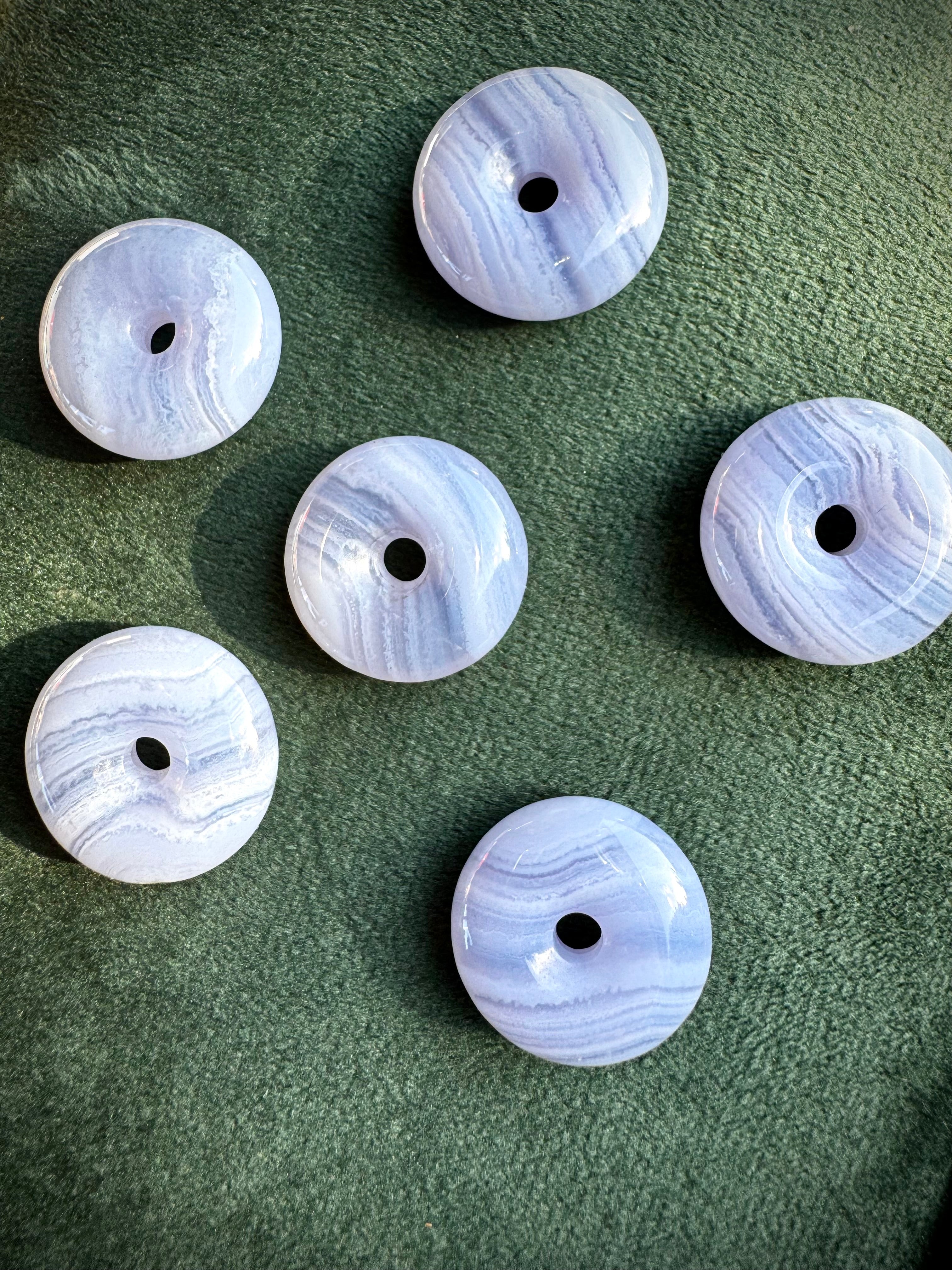 Blue Lace Agate Doughnut