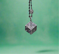 Load image into Gallery viewer, Evil Eyes Dice Jujutsu Kaisen Silver Necklace
