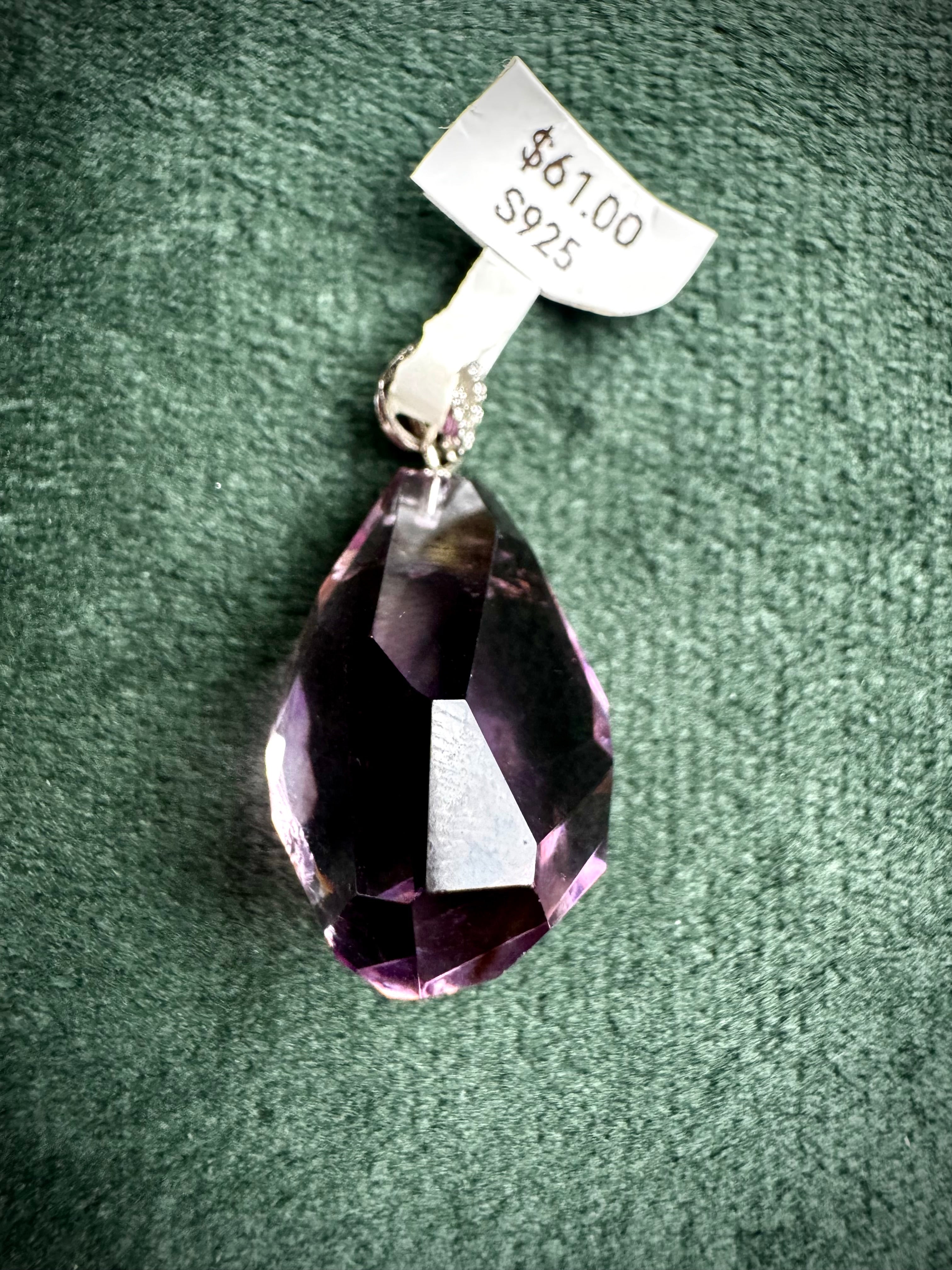 AA Grade Amethyst Pendant