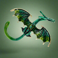 Load image into Gallery viewer, Celtic fantasy dragon enameled Brooch
