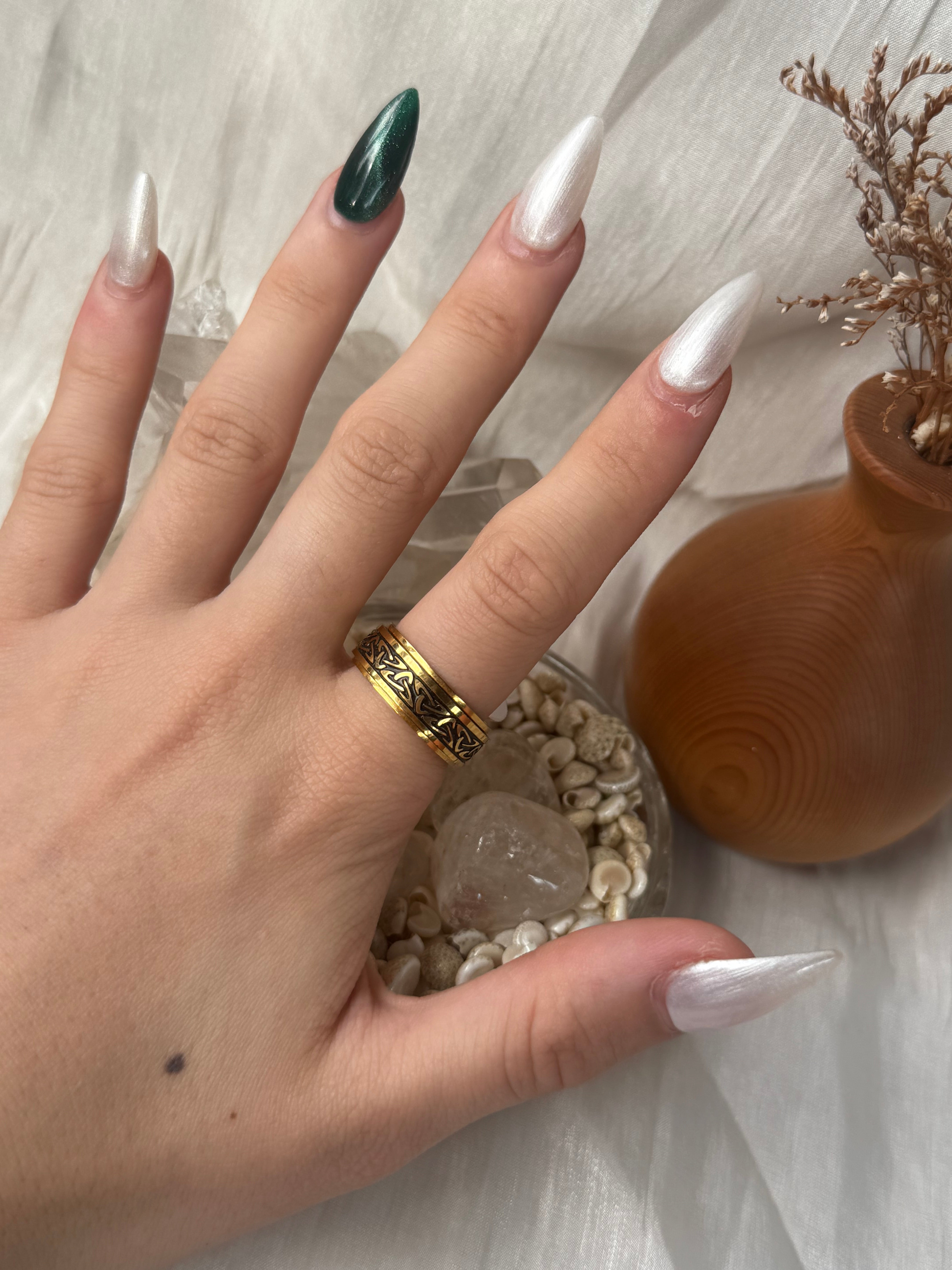Viking fidget ring