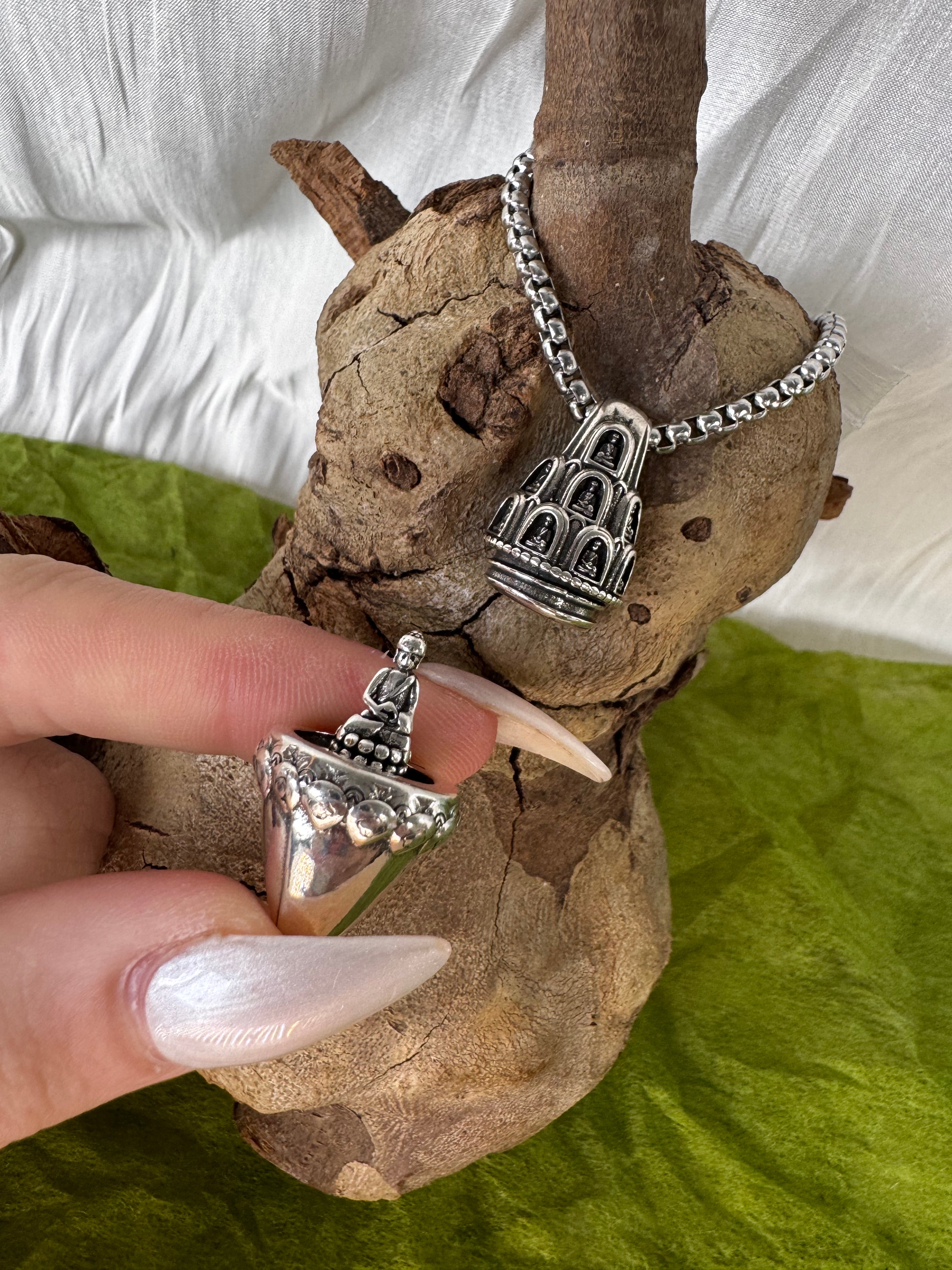 Sacred Stupa Amulet Pendant