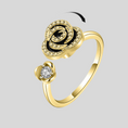 Load image into Gallery viewer, Golden Daisy Bee Fidget Ring
