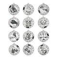 Load image into Gallery viewer, stainless steel zodiac sign pendant
