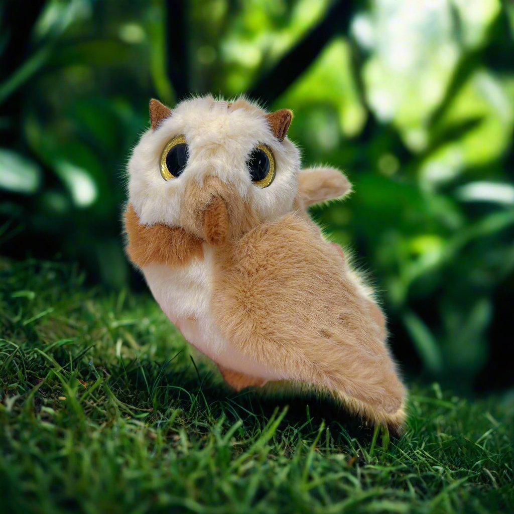 Owl 12cm Plush Keyring