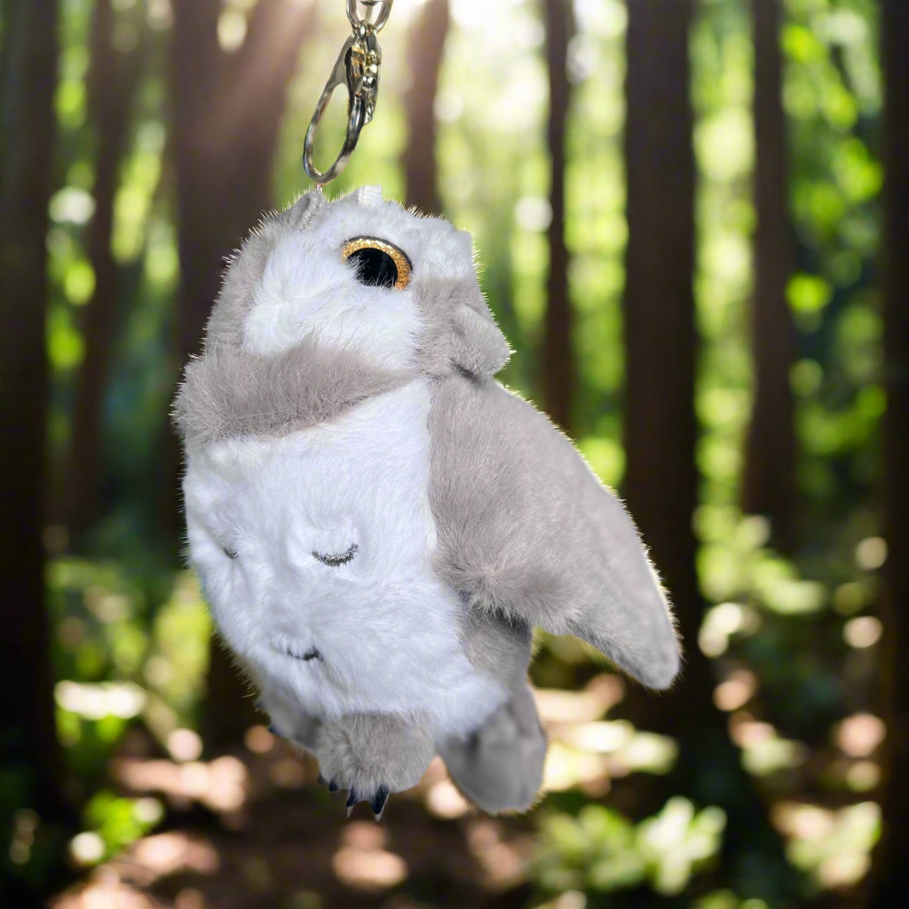 Owl 12cm Plush Keyring