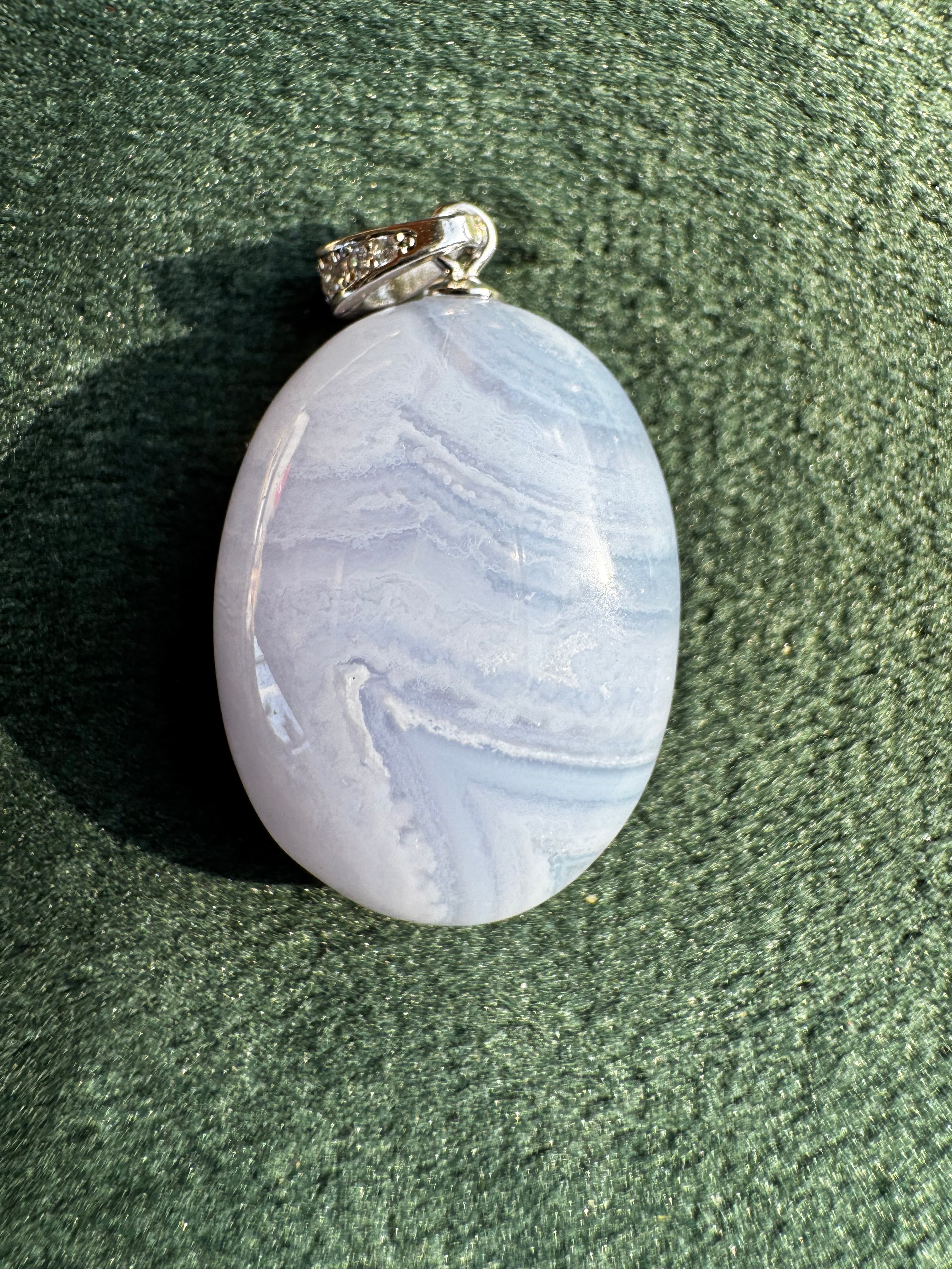 Blue Lace Agate Oval