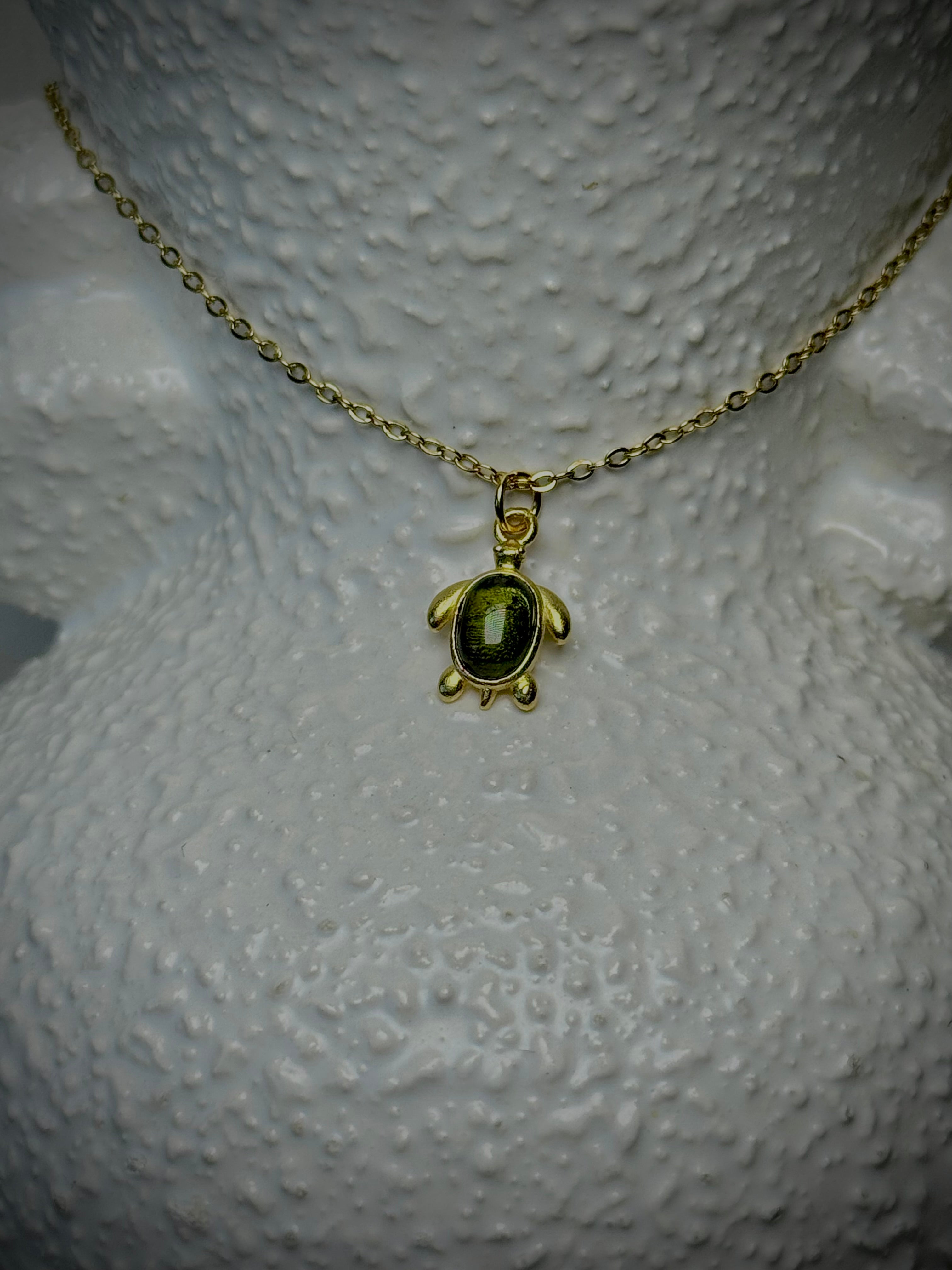 MINI Tourmaline Turtle S925