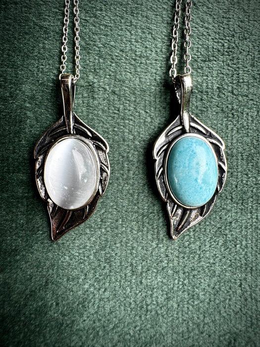 Larimar or Selenite Leaves