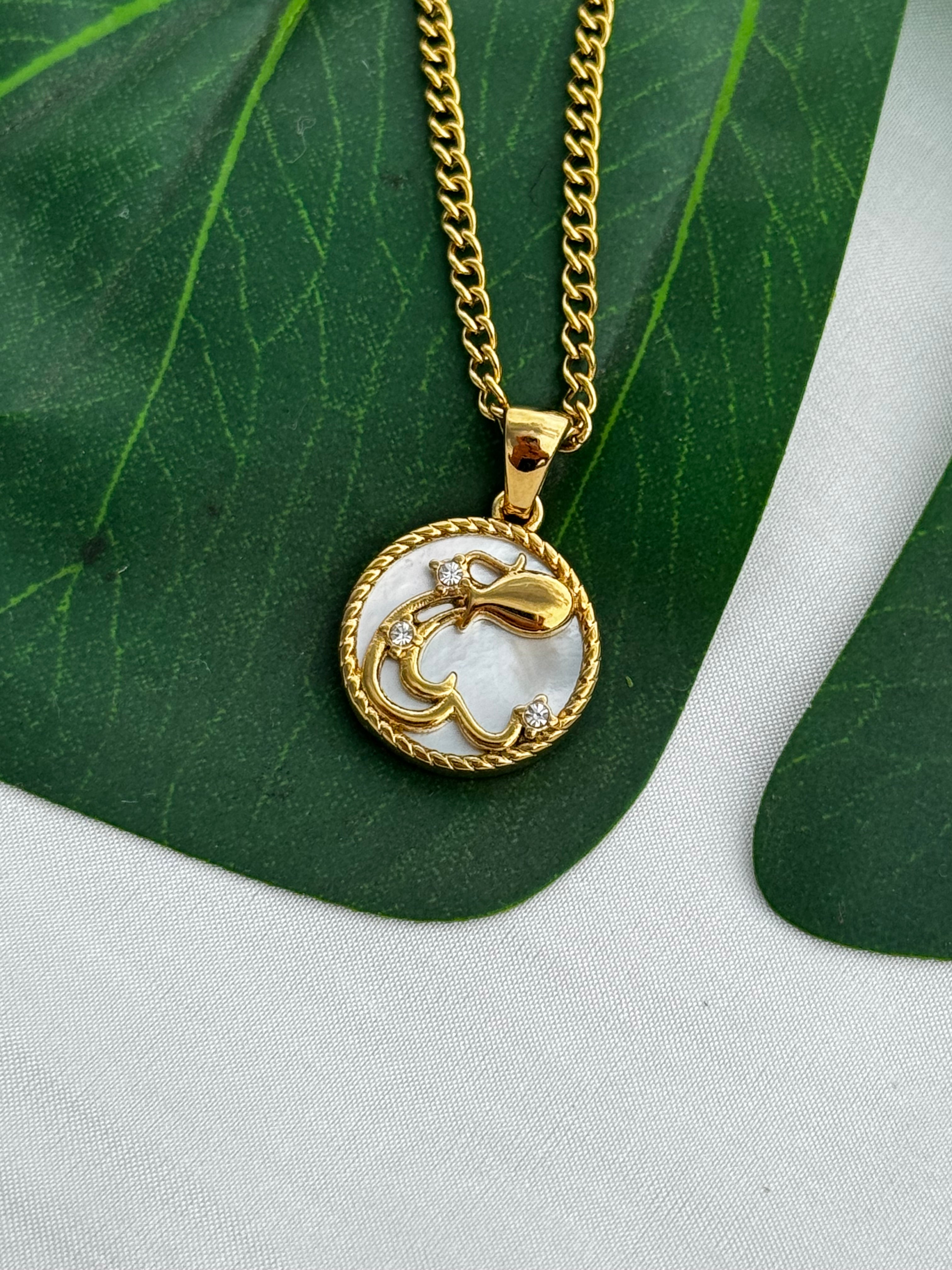 Mother Of Pearl Zodiac Necklaces