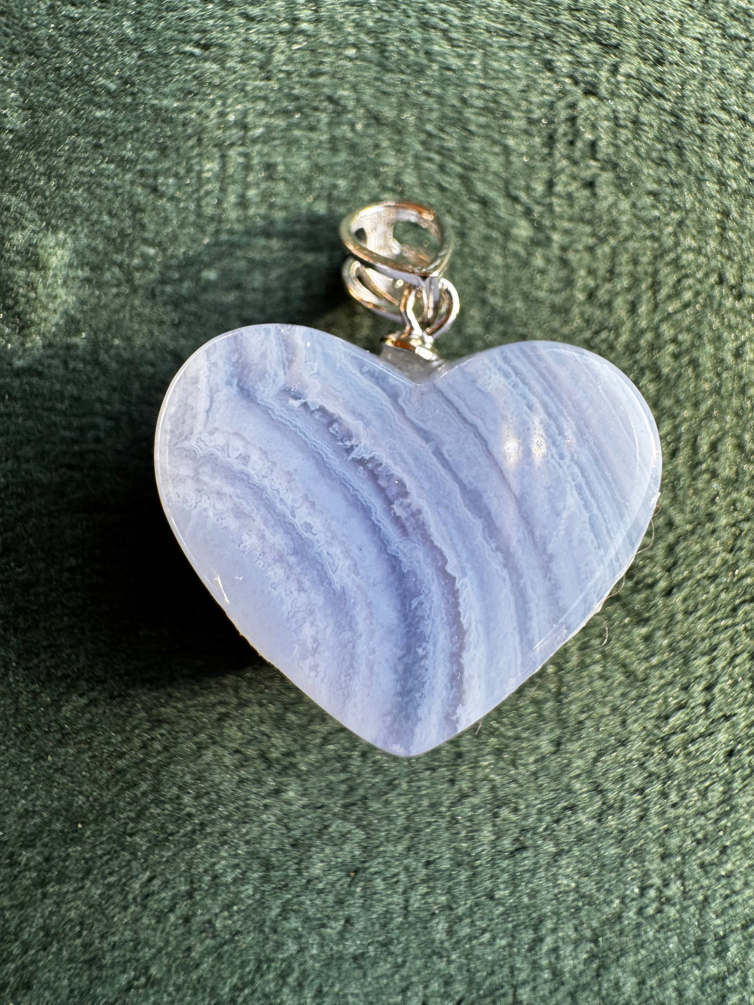 Blue Lace Agate Heart