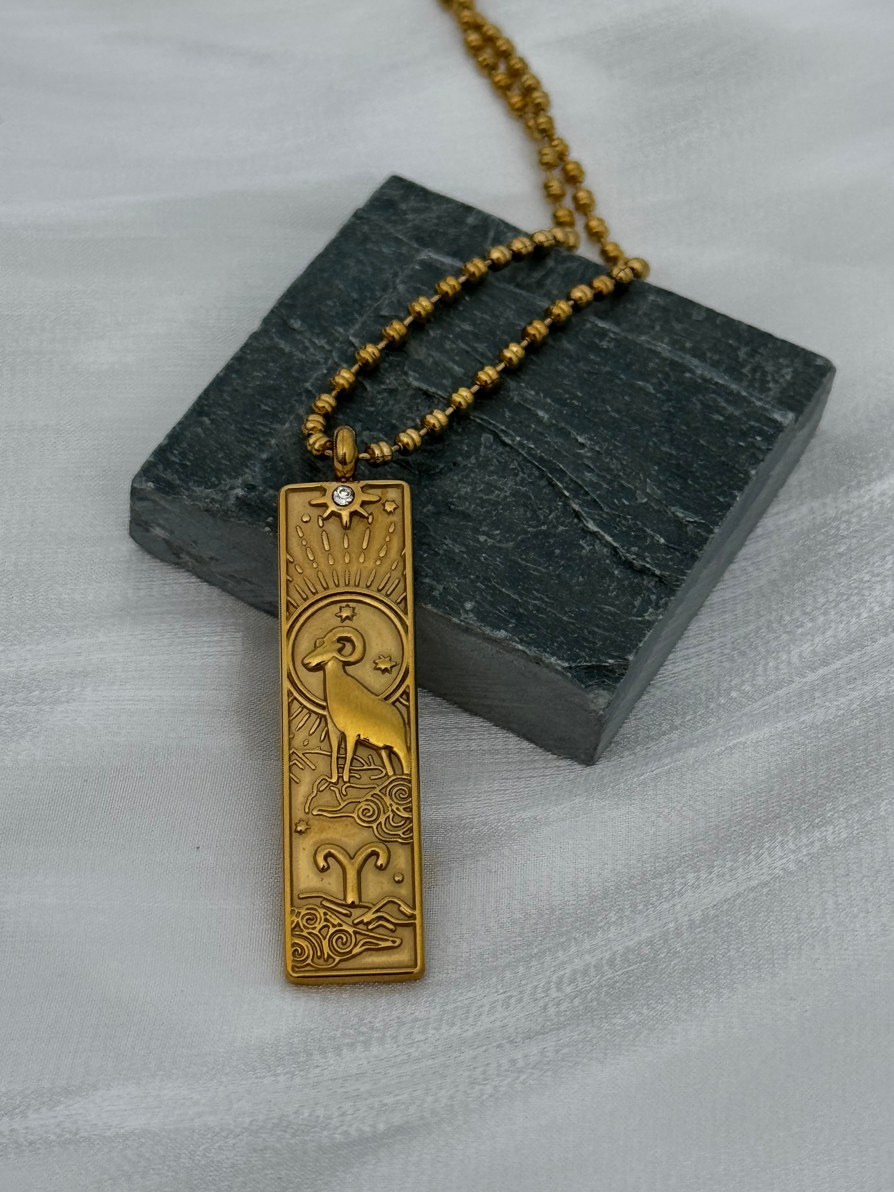 12 Zodiac Tarot Goddess Necklaces