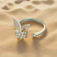 Load image into Gallery viewer, Silver / Gold Butterfly Fidget Ring
