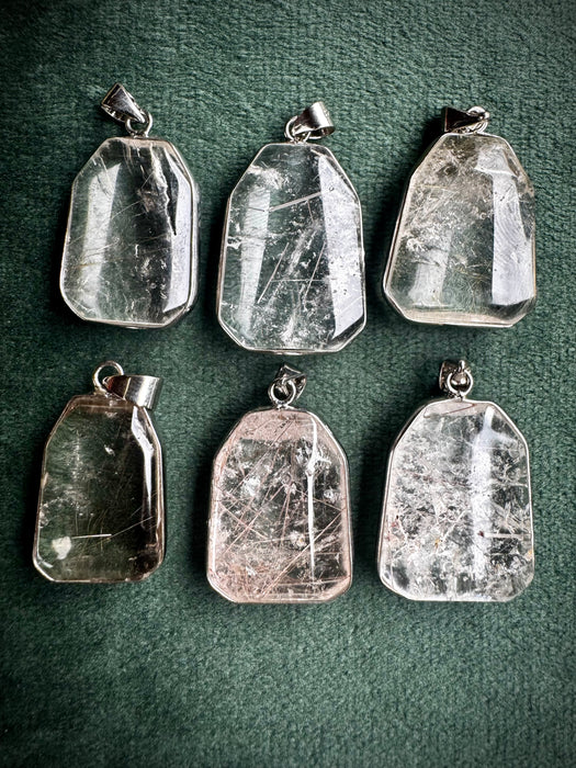 Rutile Quartz Pendants