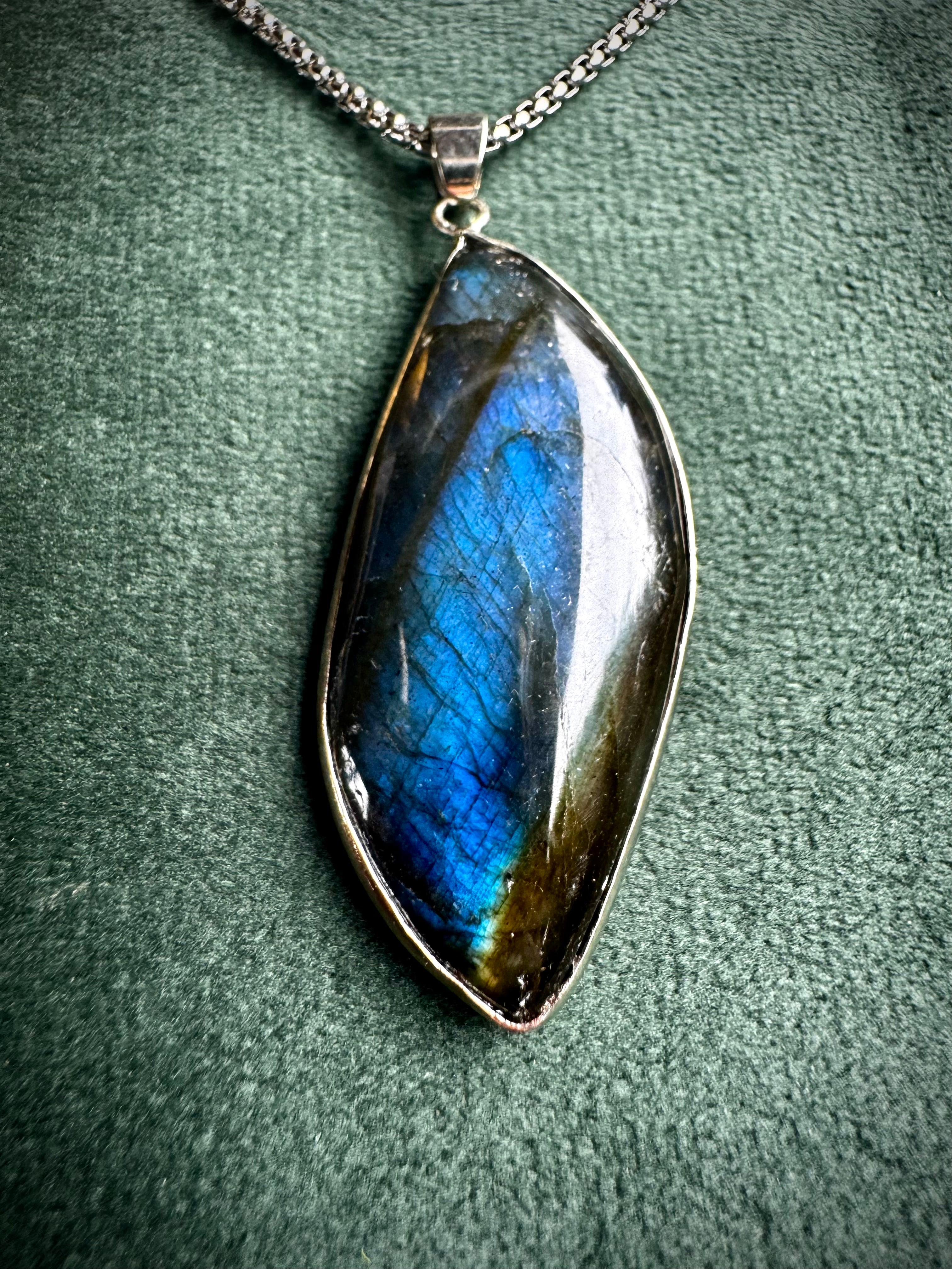 Flashy Labradorite Pendants