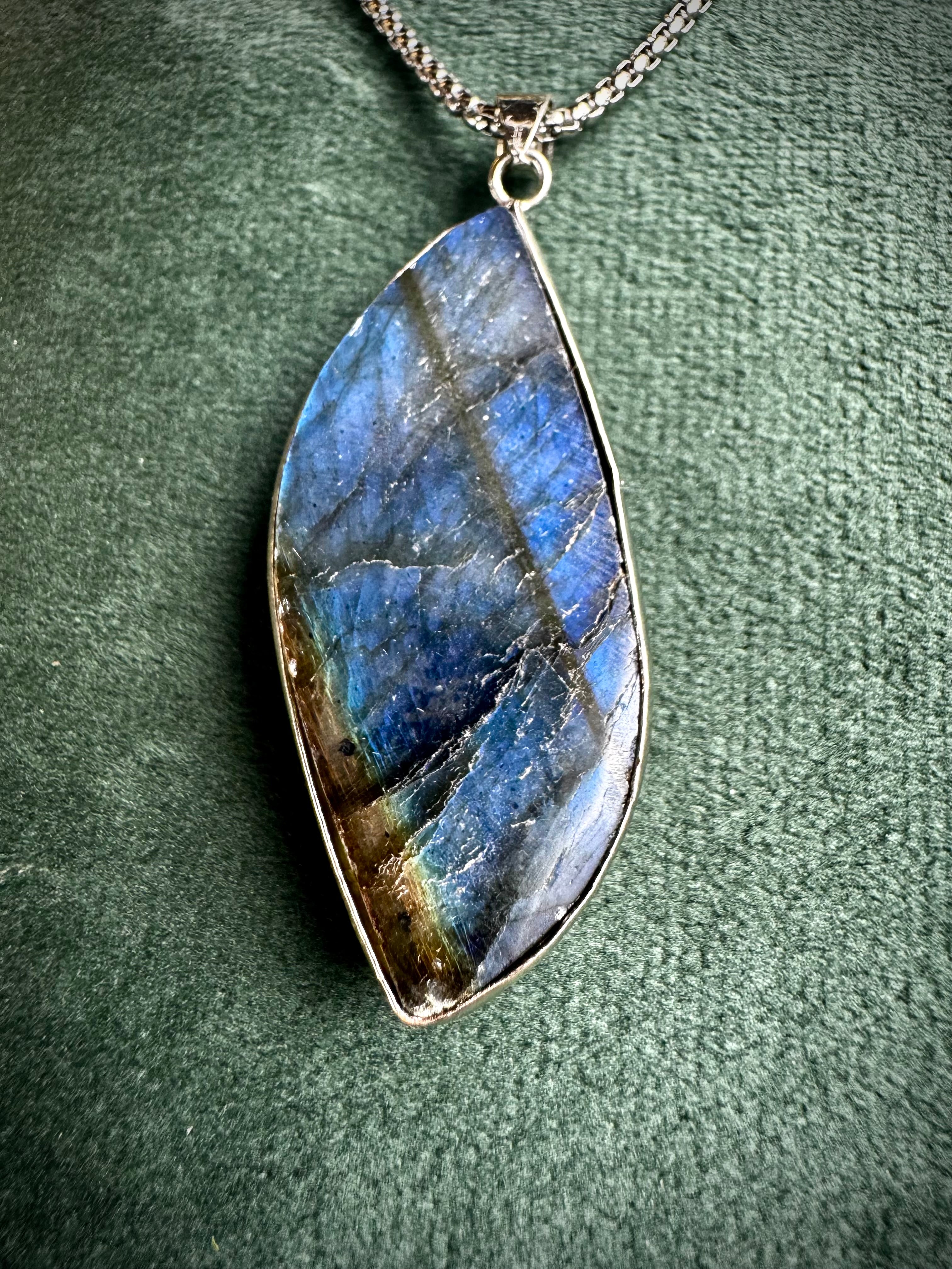 Flashy Labradorite Pendants