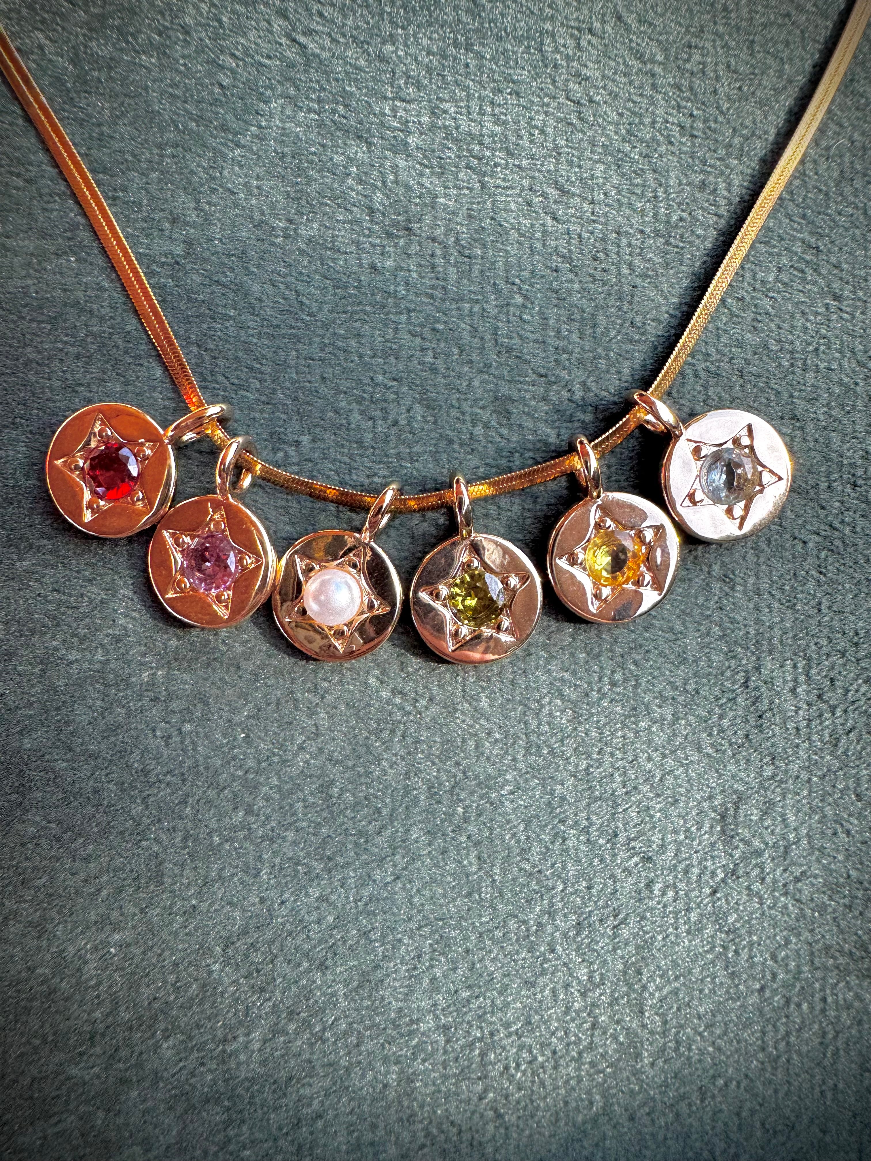 Star Birthstone Charms
