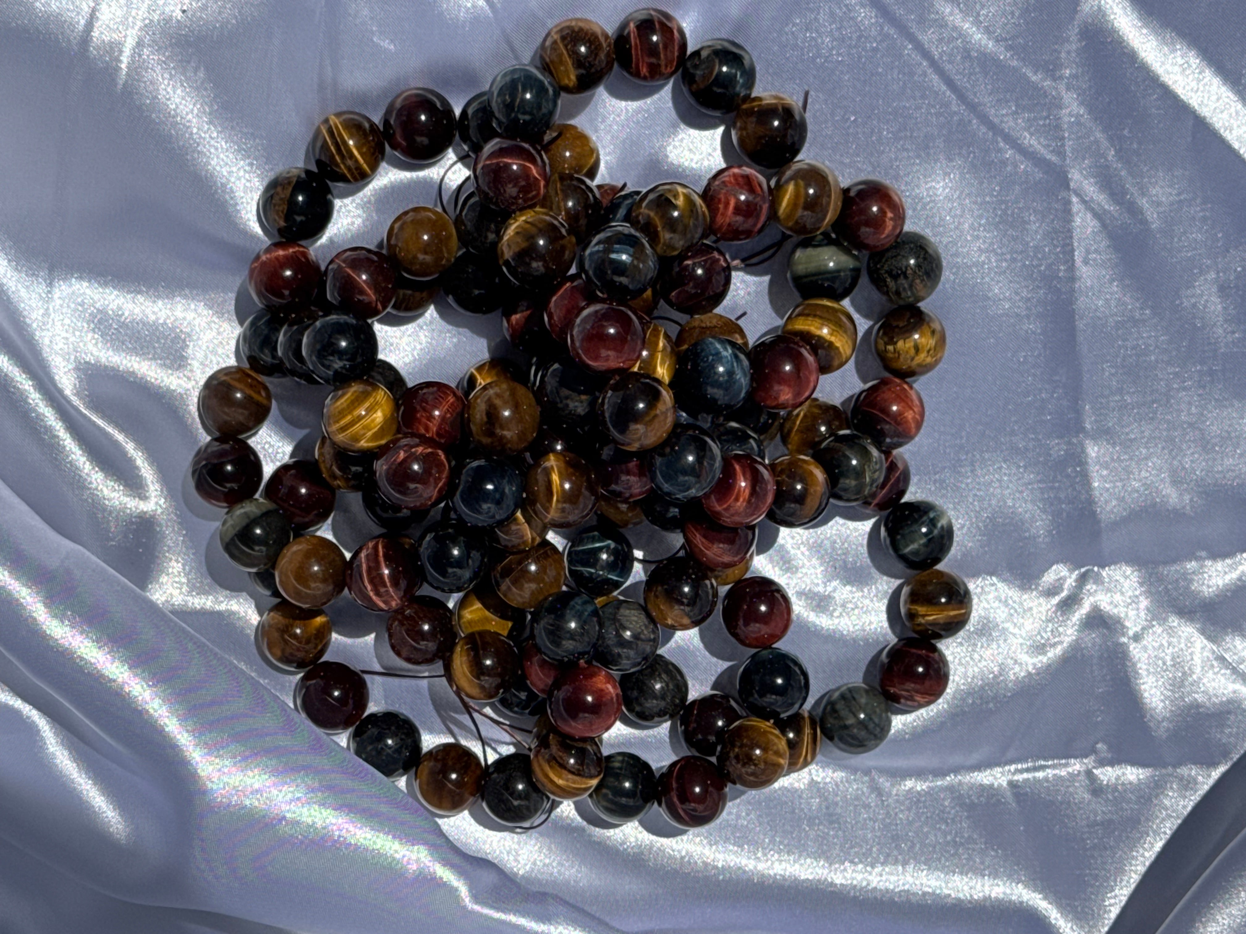 Multi Color Tiger Eyes Gemstone bracelet