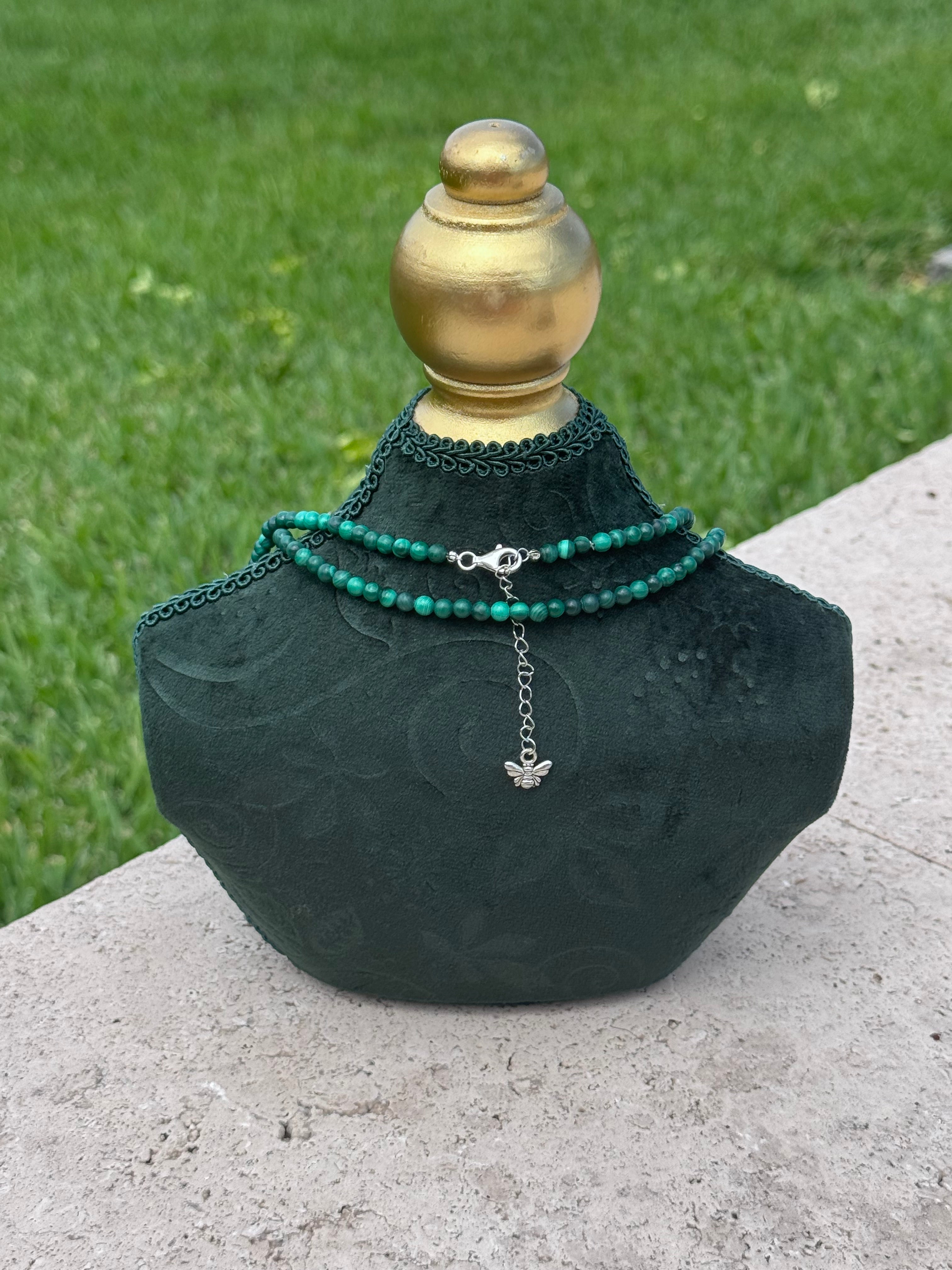 Long Malachite Necklace