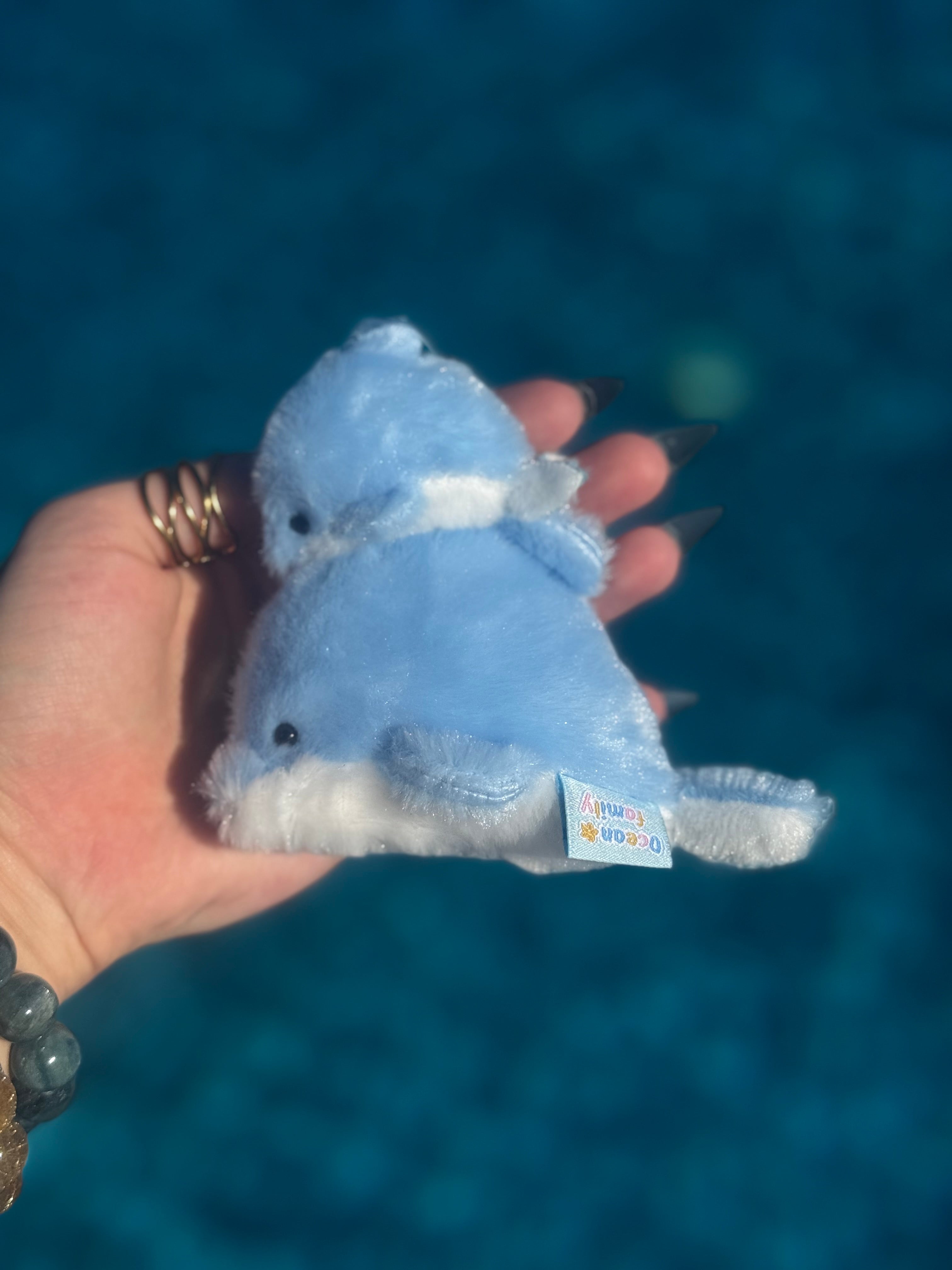 Dolphin & Baby Keychain