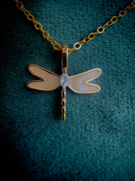 Soft Dragonfly Pendant