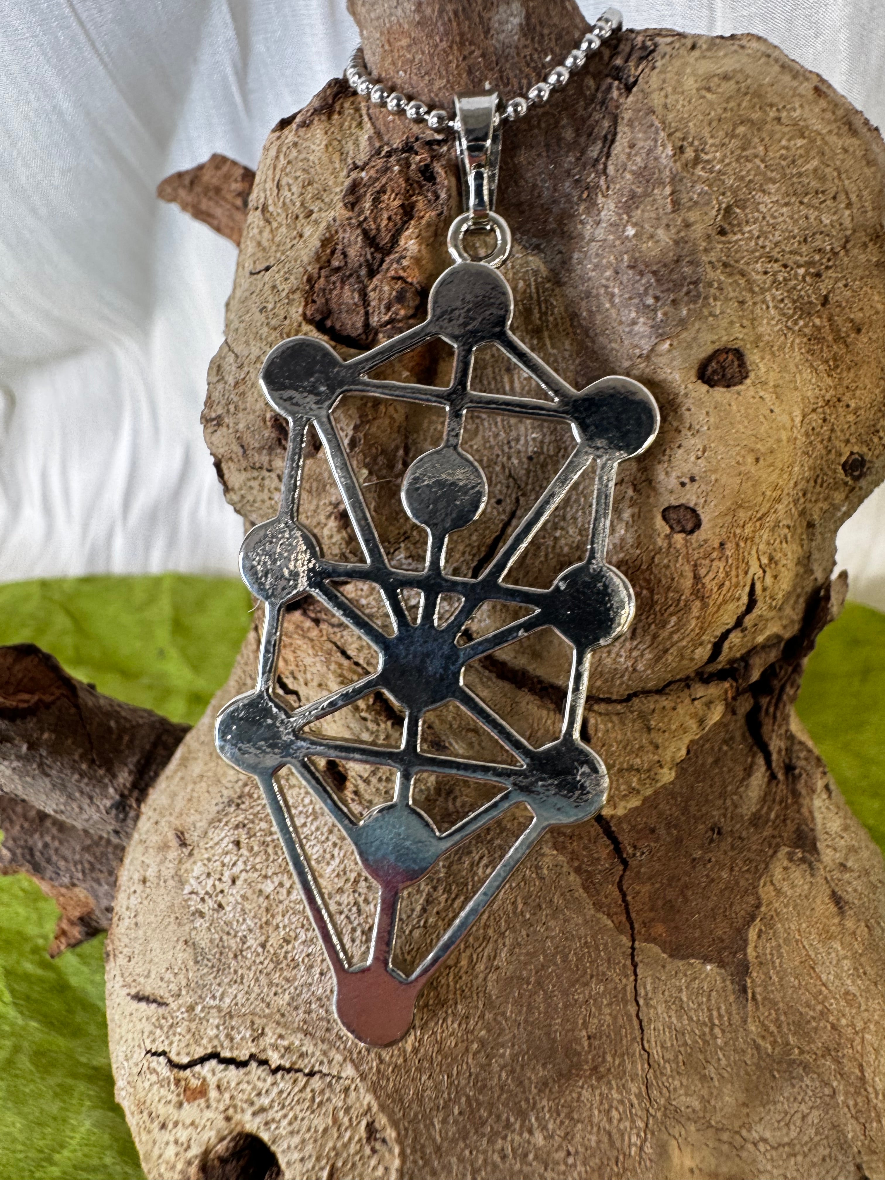 Tree of Life Symbol with natural gem stones Pendant