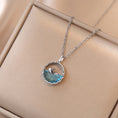 Load image into Gallery viewer, silver plated necklace with whale pendant 
