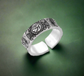 Load image into Gallery viewer, Gothic Horus Eyes Suns S925 silver Ring
