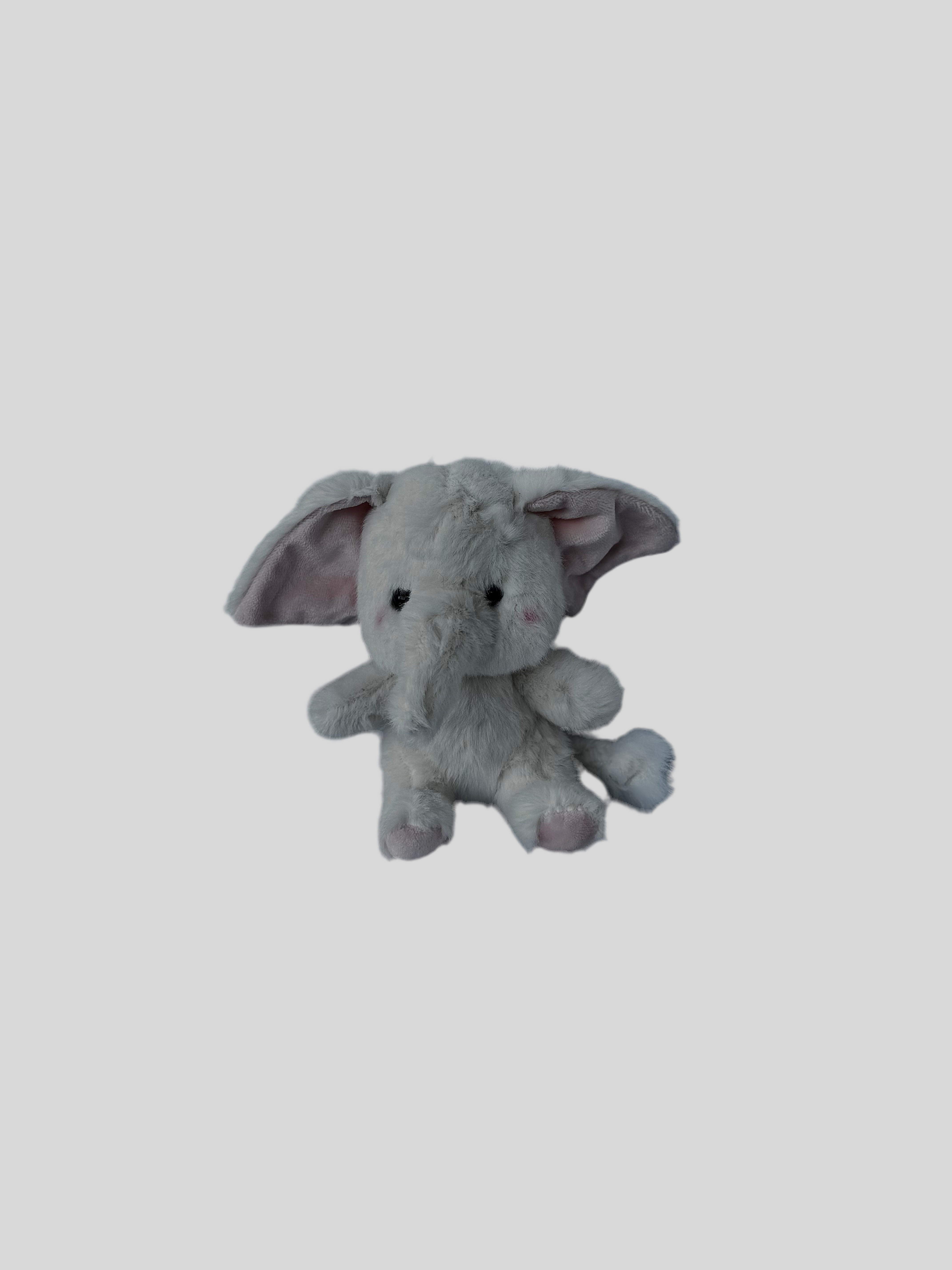 Baby Elephant Plush Keyring